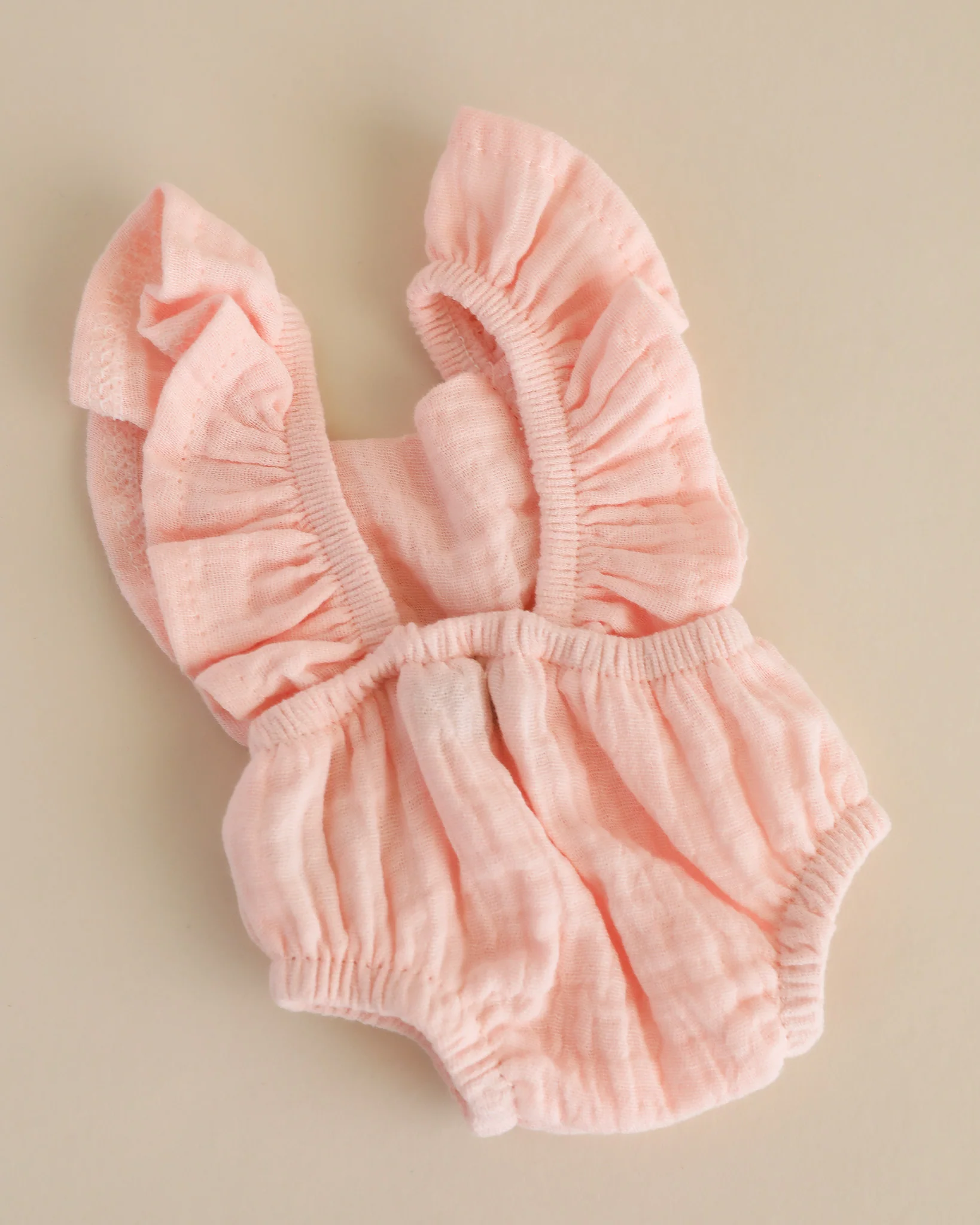 Minikane Doll Clothes | Doll Muslin Romper - Soft Pink - Image 5