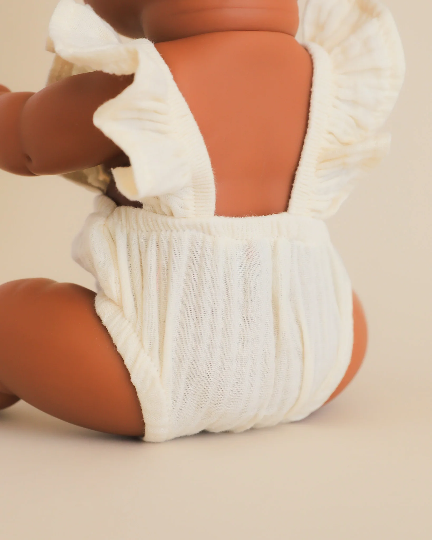 Minikane Doll Clothes | Doll Muslin Romper - White - Image 4