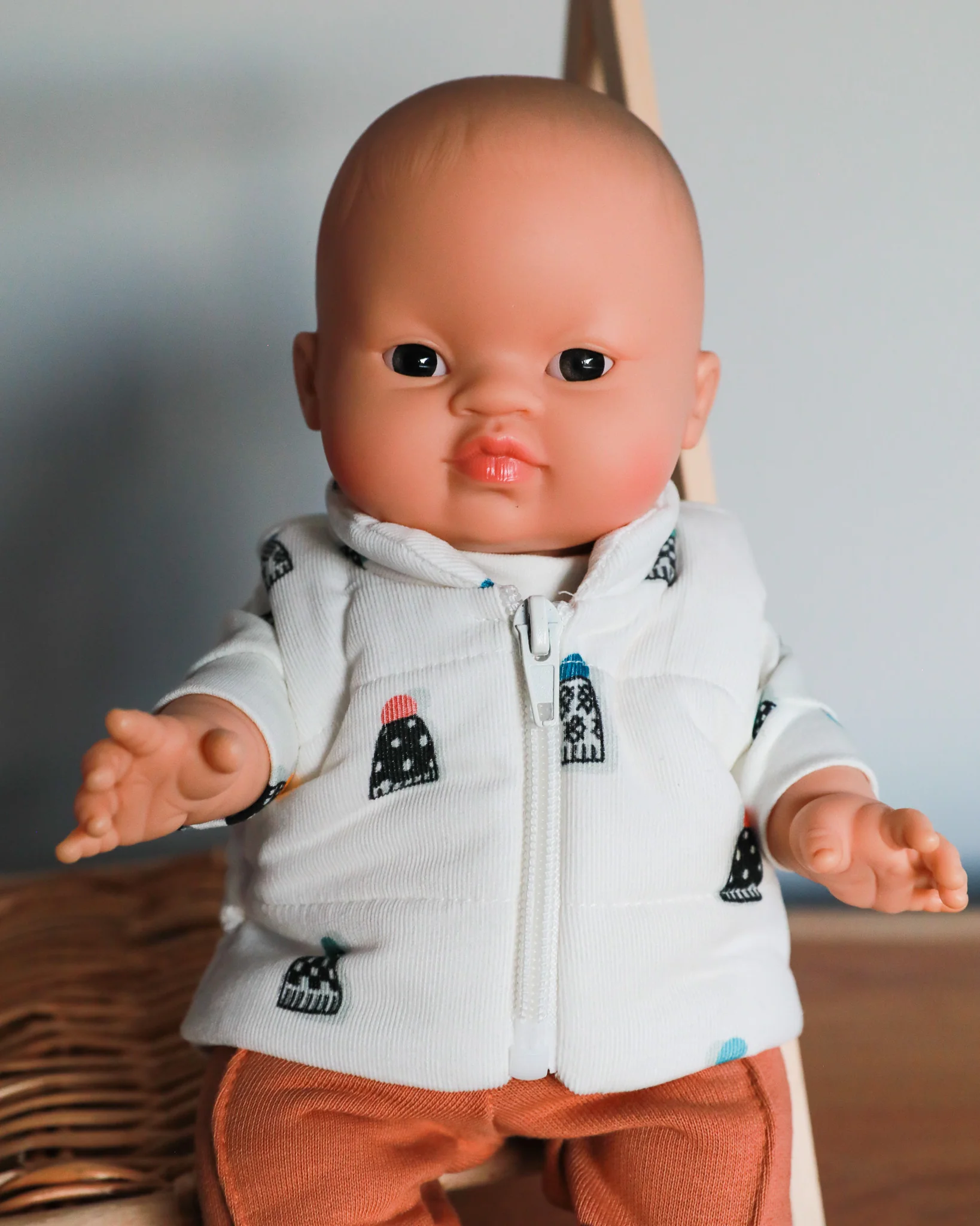 Minikane Doll Clothes | Doll Puffer Vest - Snow Hats - Image 4