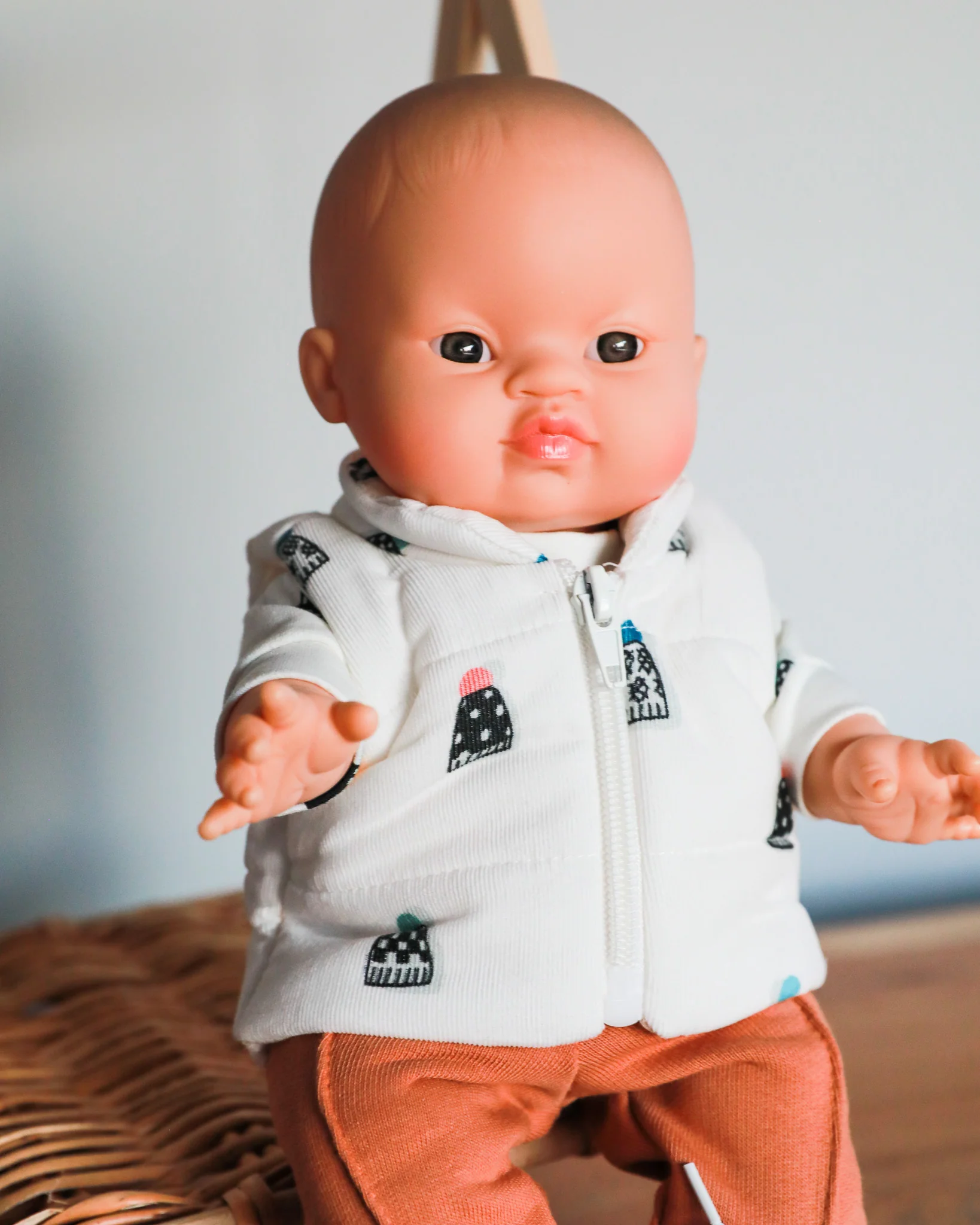 Minikane Doll Clothes | Doll Puffer Vest - Snow Hats - Image 5