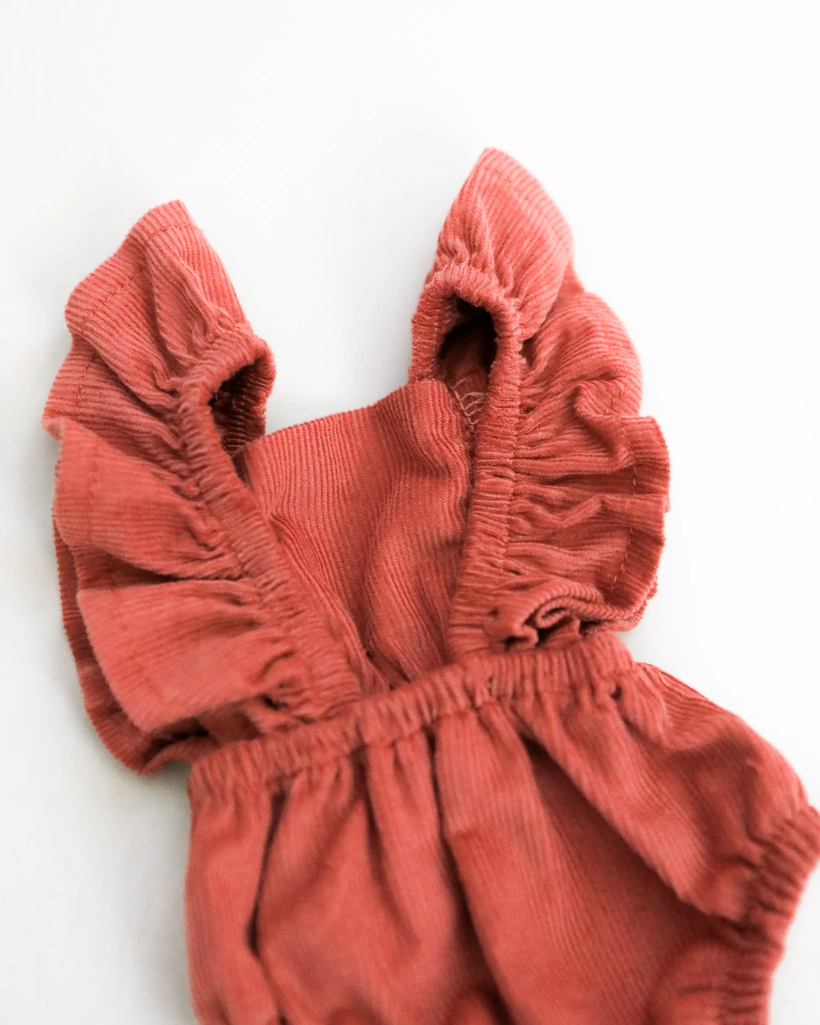 Minikane Doll Clothes | Doll Retro Romper - Marsala - Image 2