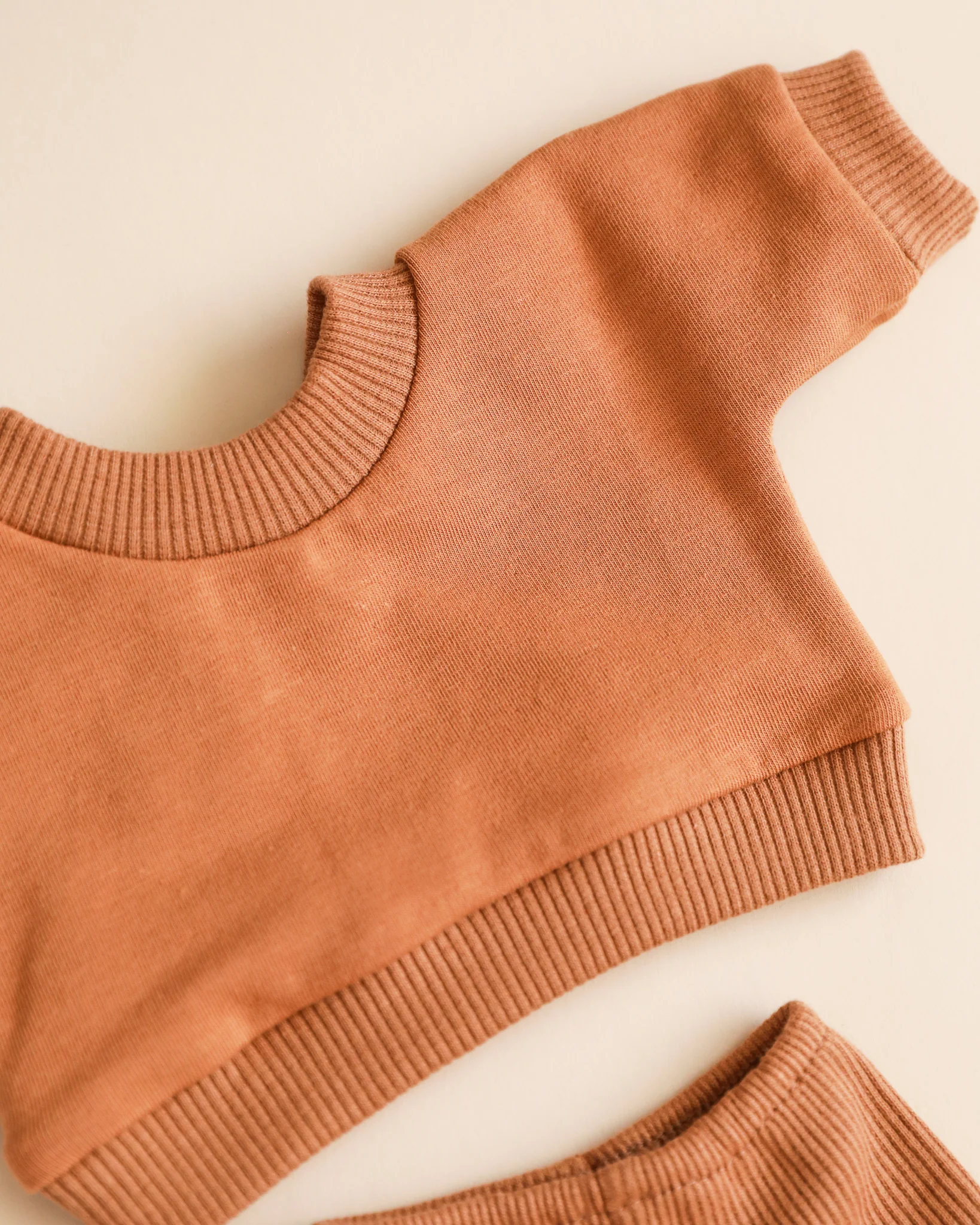 Minikane Doll Clothes | Doll Sweatshirt Set - Brown - Image 3