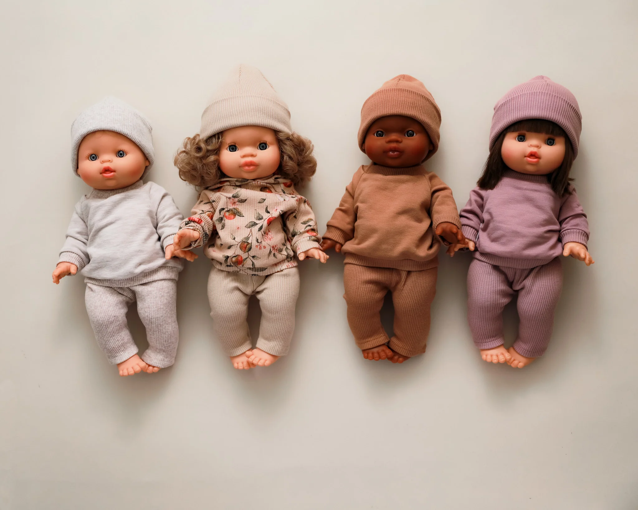 Minikane Doll Clothes | Doll Sweatshirt Set w/ Beanie - Apples - Image 4