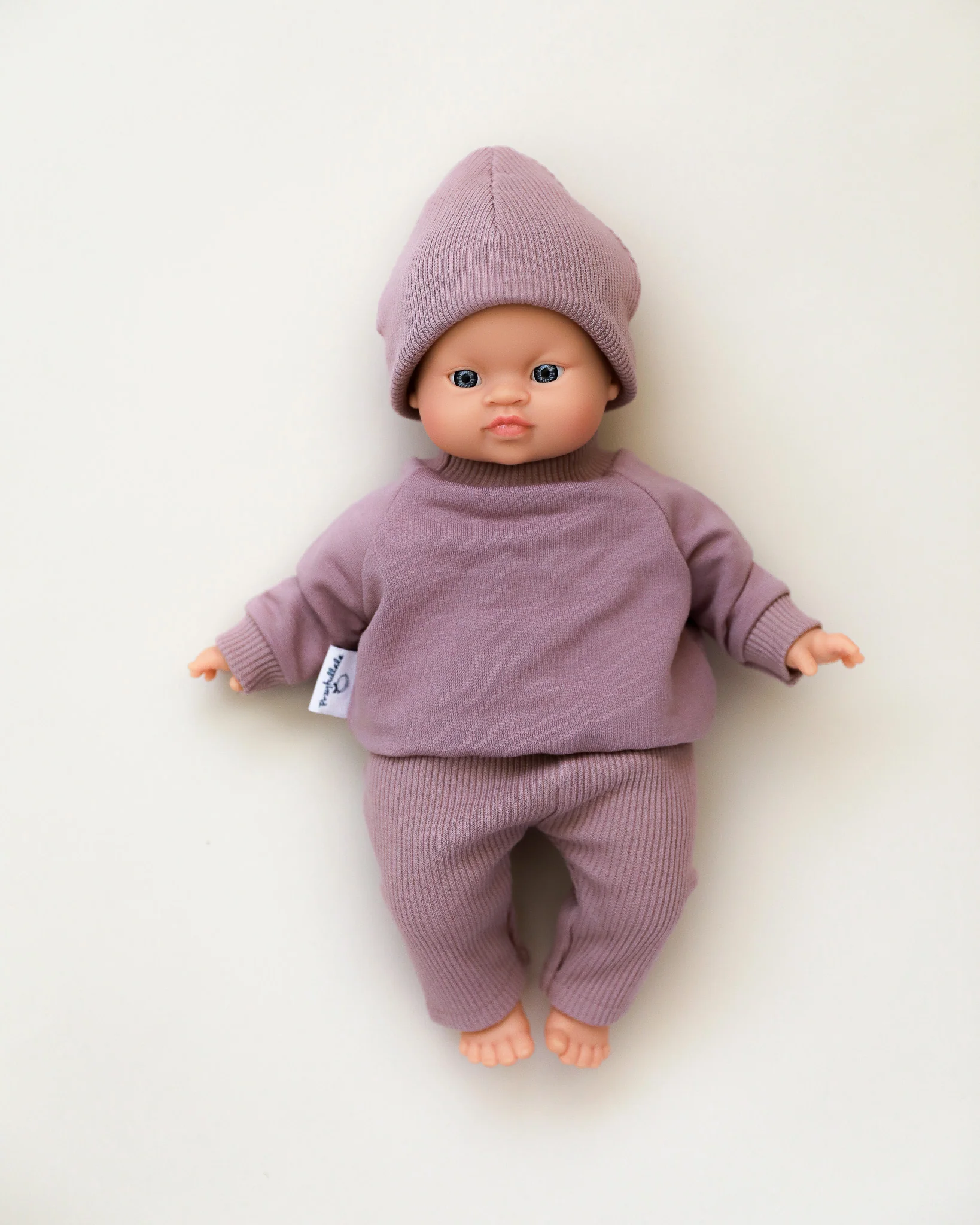 Minikane Doll Clothes | Doll Sweatshirt Set w/ Beanie - Lavender OLD - Image 3