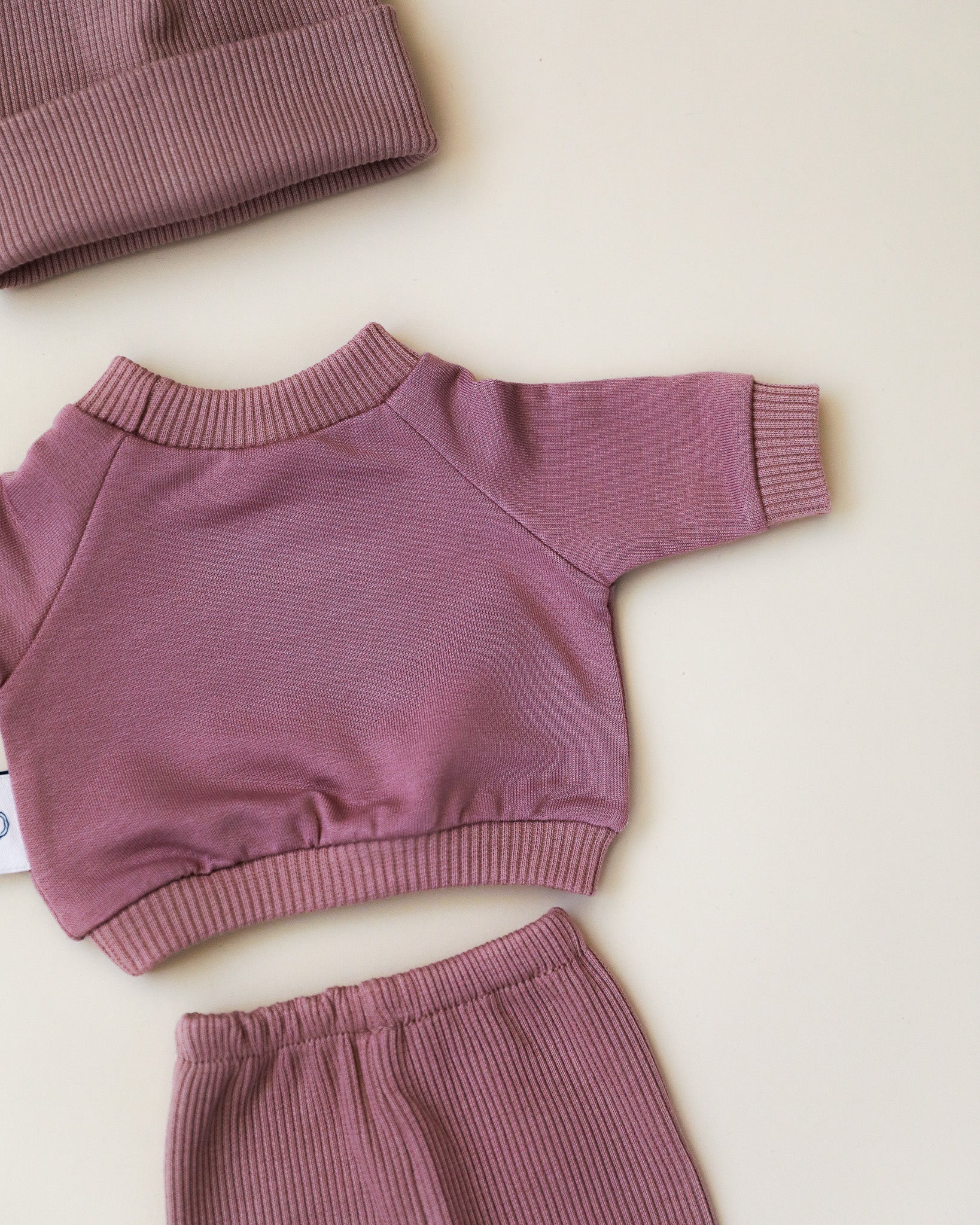 Minikane Doll Clothes | Doll Sweatshirt Set w/ Beanie - Lavender OLD - Image 4