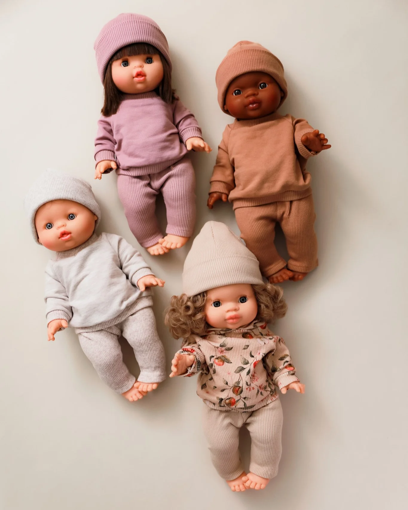 Minikane Doll Clothes | Doll Sweatshirt Set w/ Beanie - Lavender OLD - Image 5
