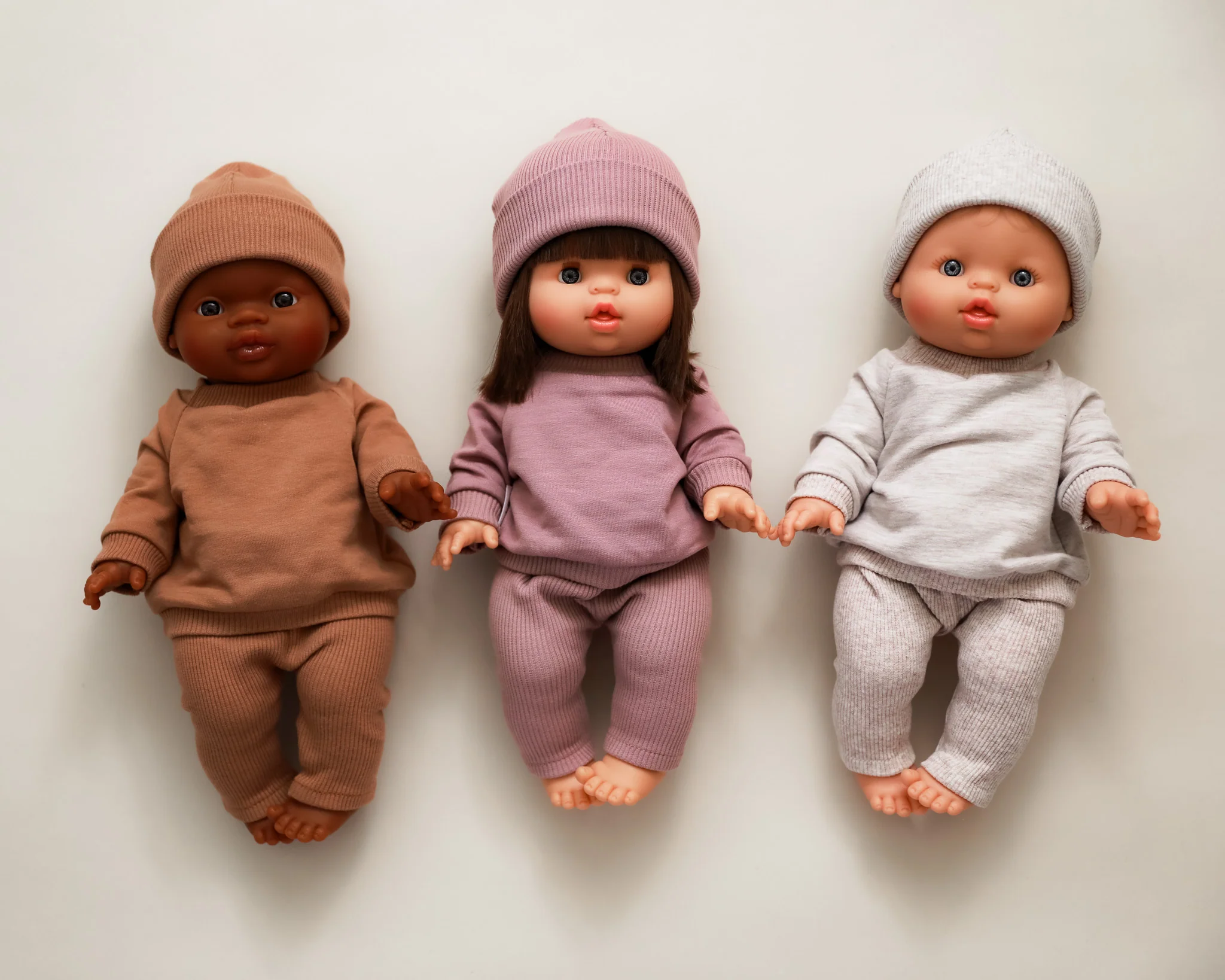 Minikane Doll Clothes | Doll Sweatshirt Set w/ Beanie - Lavender OLD - Image 6