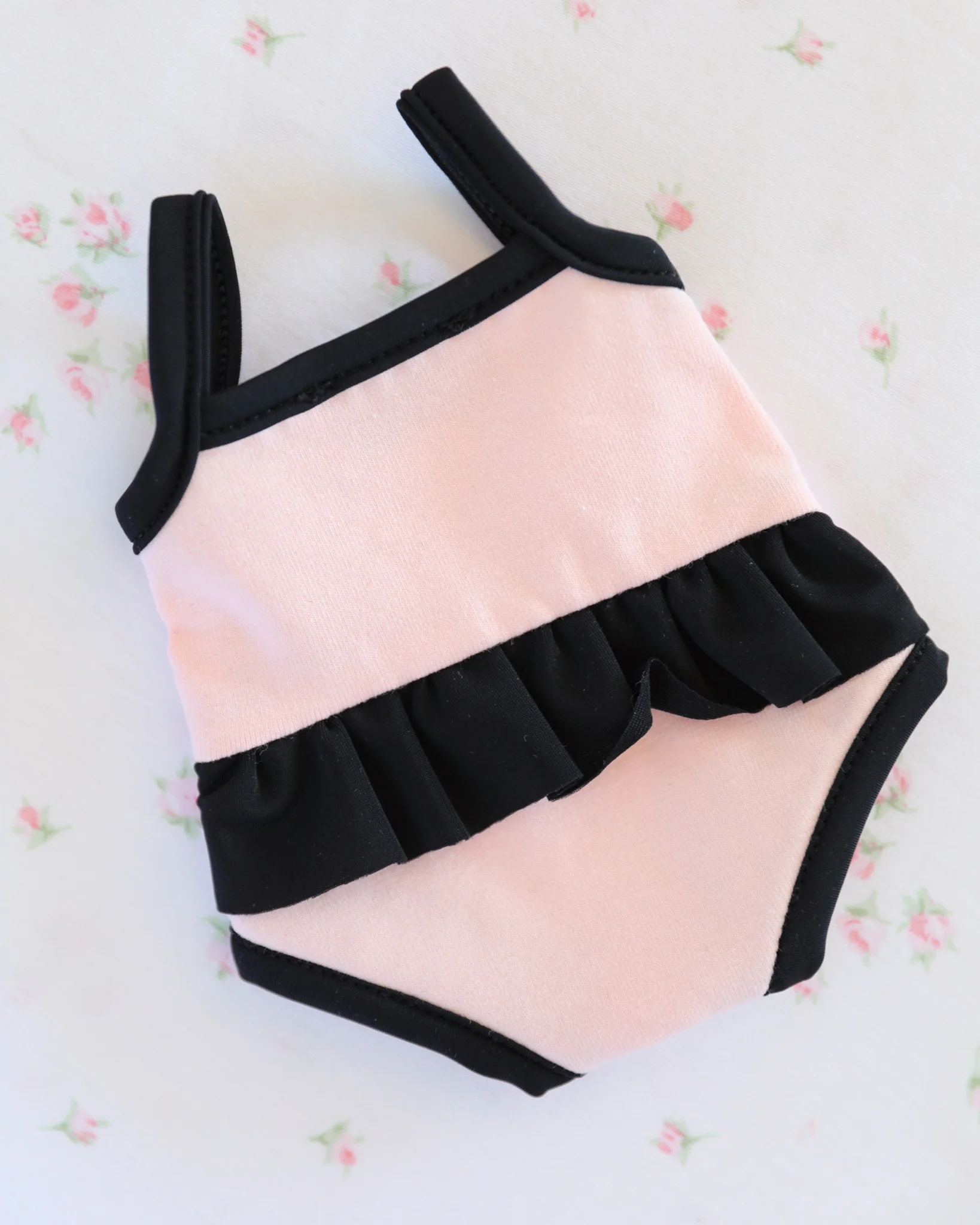 Minikane Doll Clothes | Doll Swimsuit (Pastel Pink) - Image 3