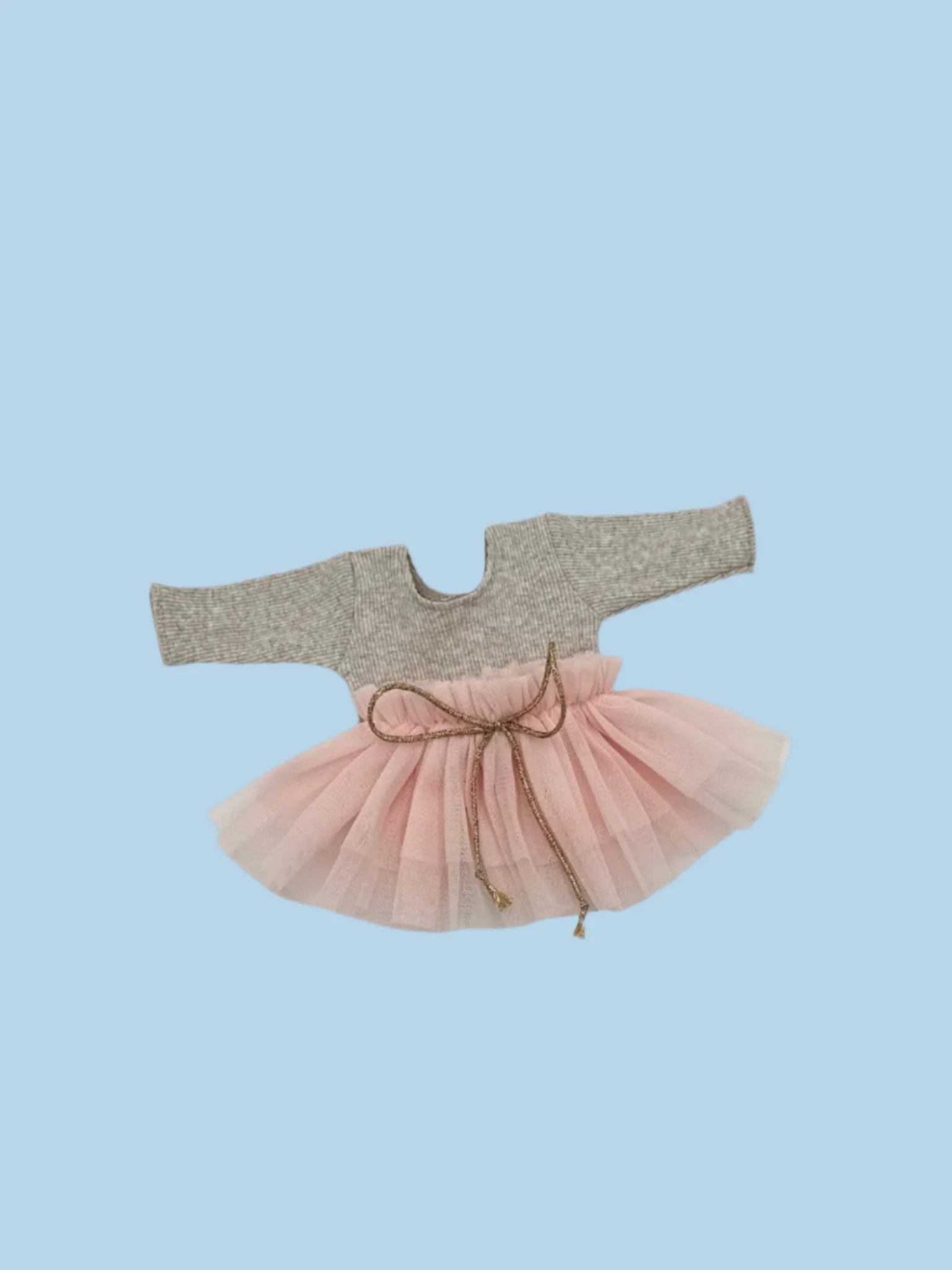 Minikane Doll Clothes | Doll Tutu Bodysuit - Blush Champagne - Image 2