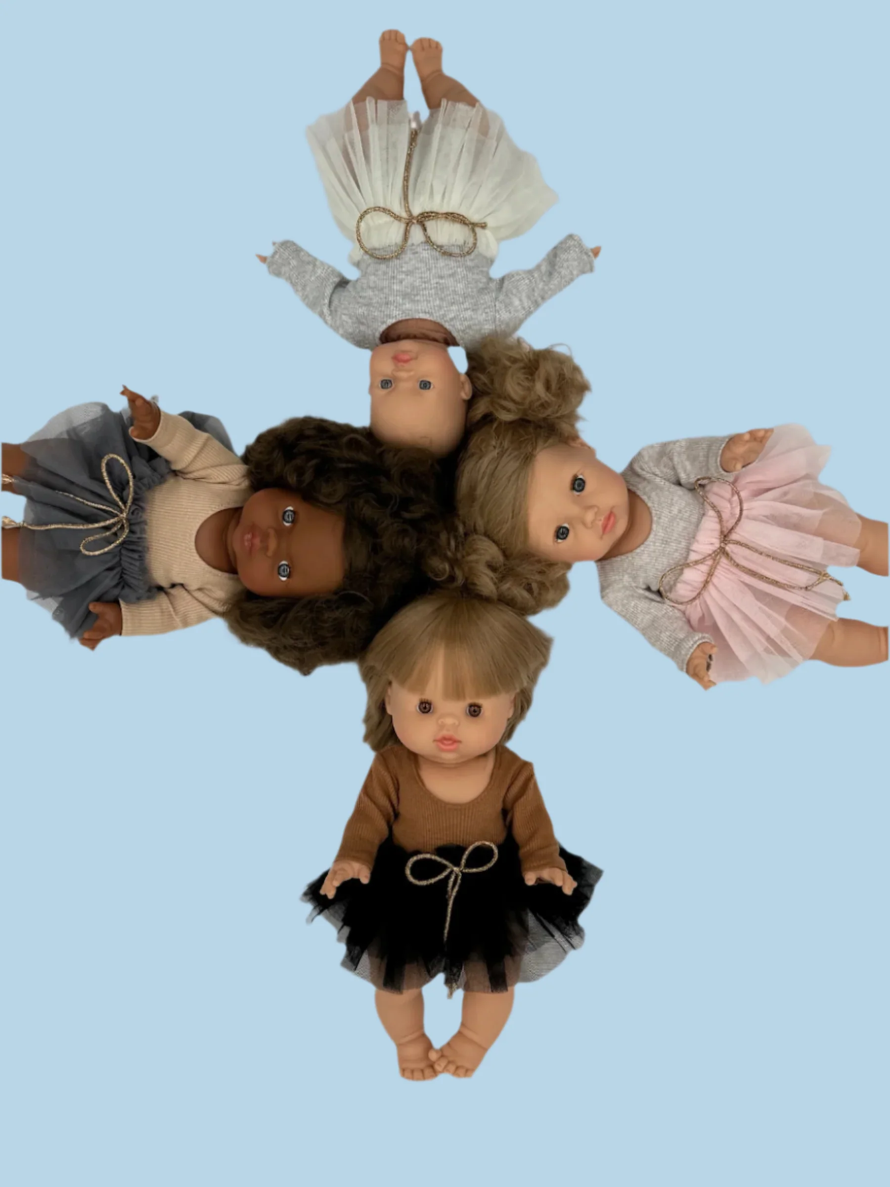 Minikane Doll Clothes | Doll Tutu Bodysuit - Blush Champagne - Image 4
