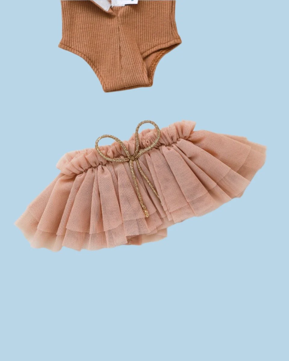 Minikane Doll Clothes | Doll Tutu Bodysuit - Cinnamon (11" & 13" dolls) - Image 6