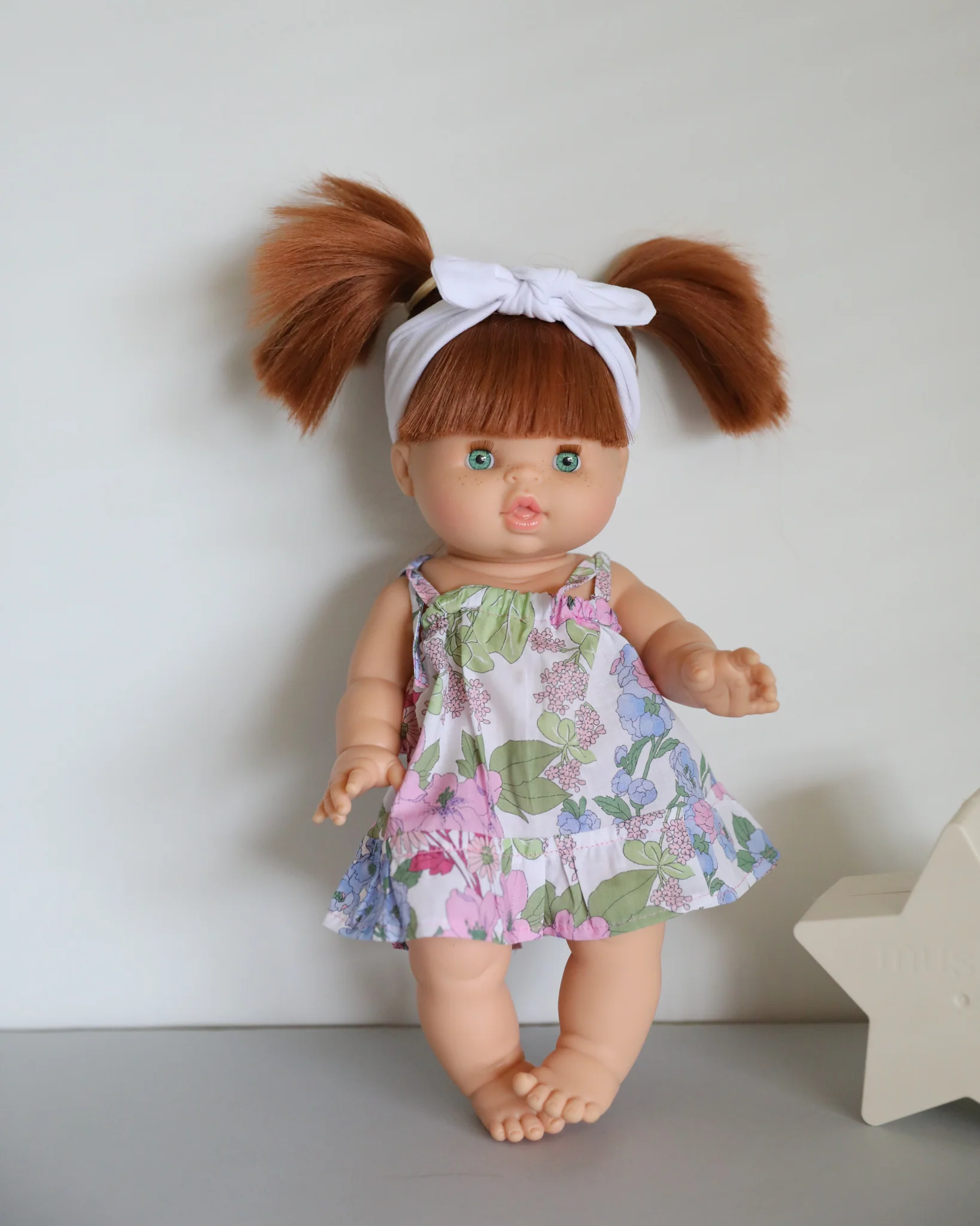 Minikane Doll Clothes | Floral Summer Dress with Headband - Image 2