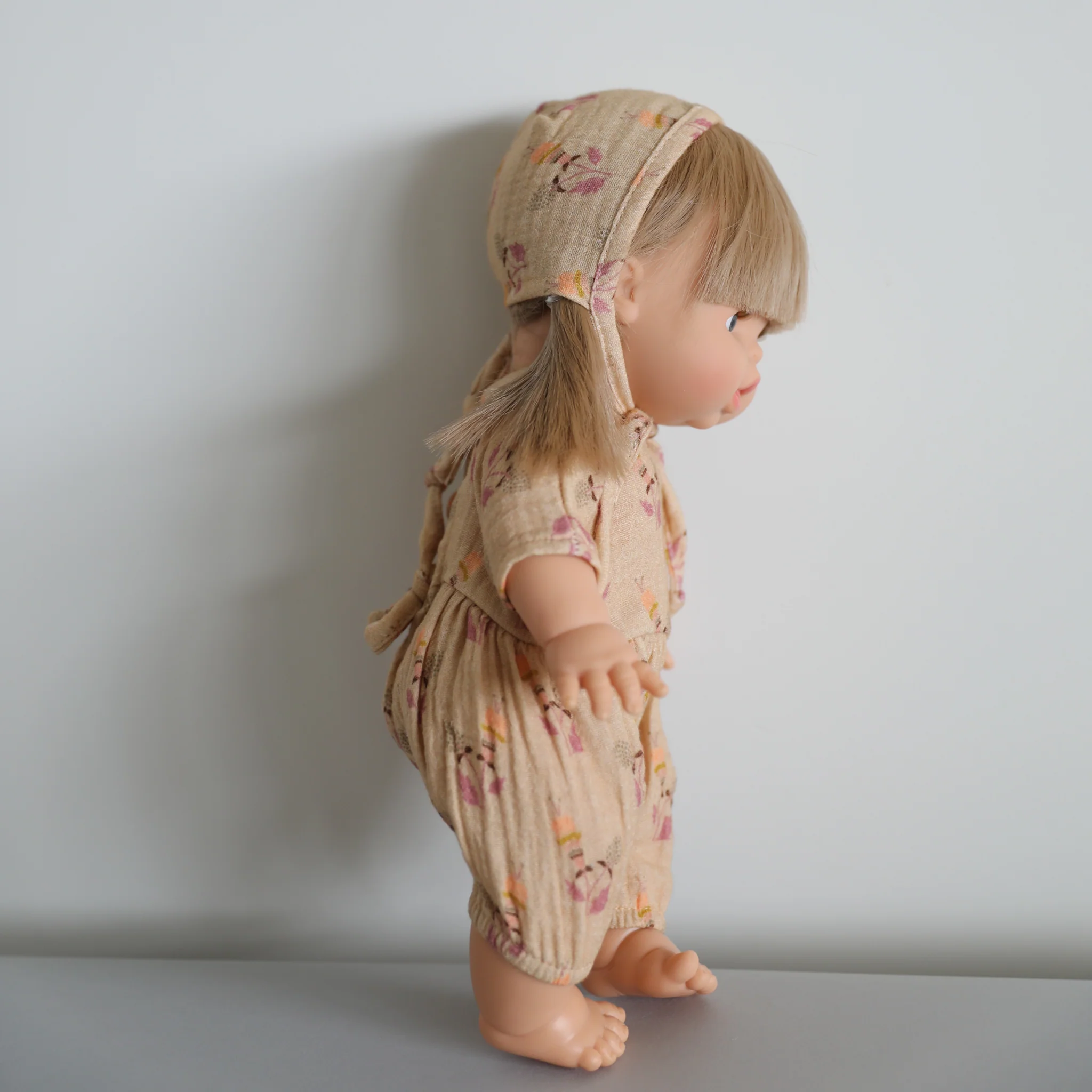 Minikane Doll Clothes - Flower Romper with Bonnet - Image 3
