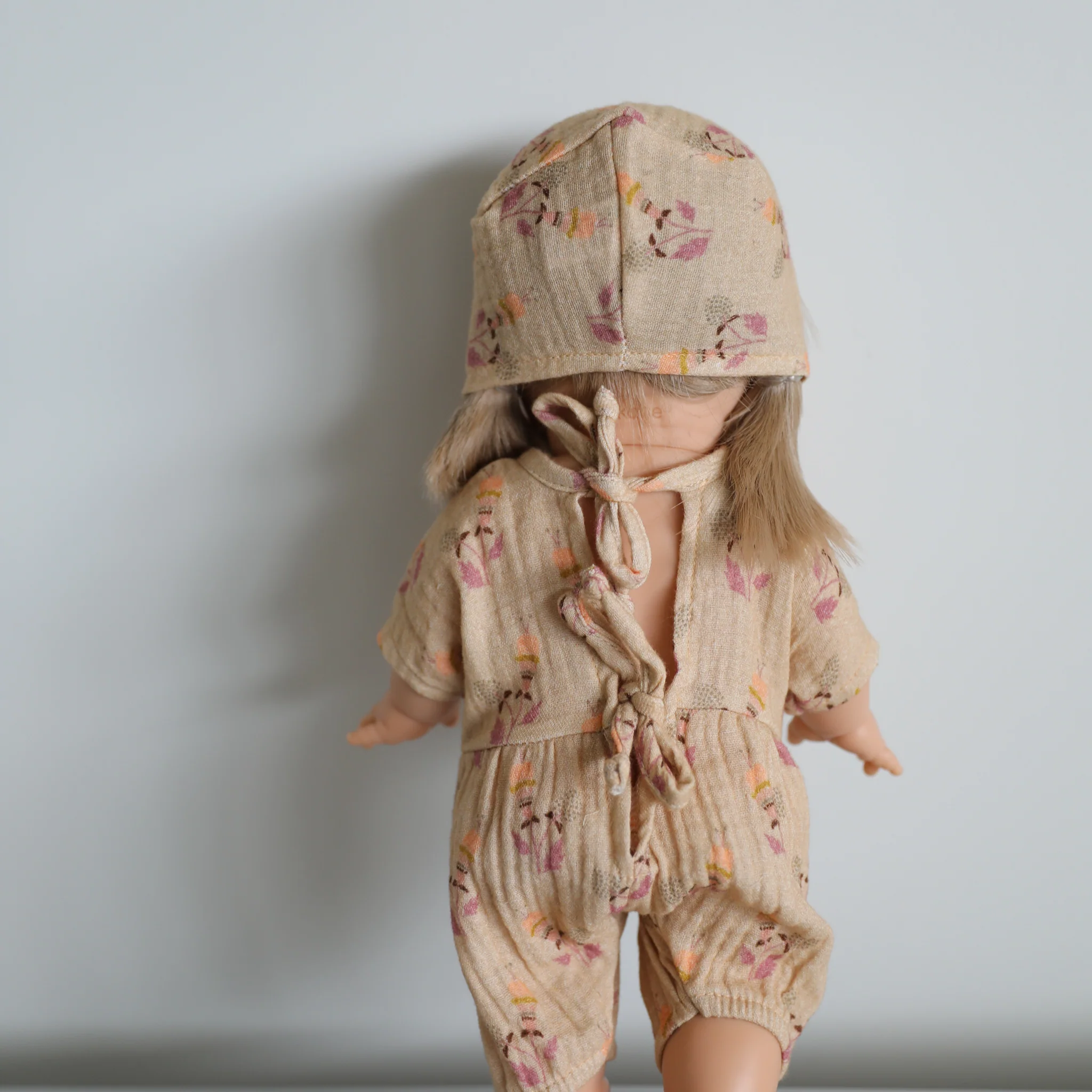 Minikane Doll Clothes - Flower Romper with Bonnet - Image 4