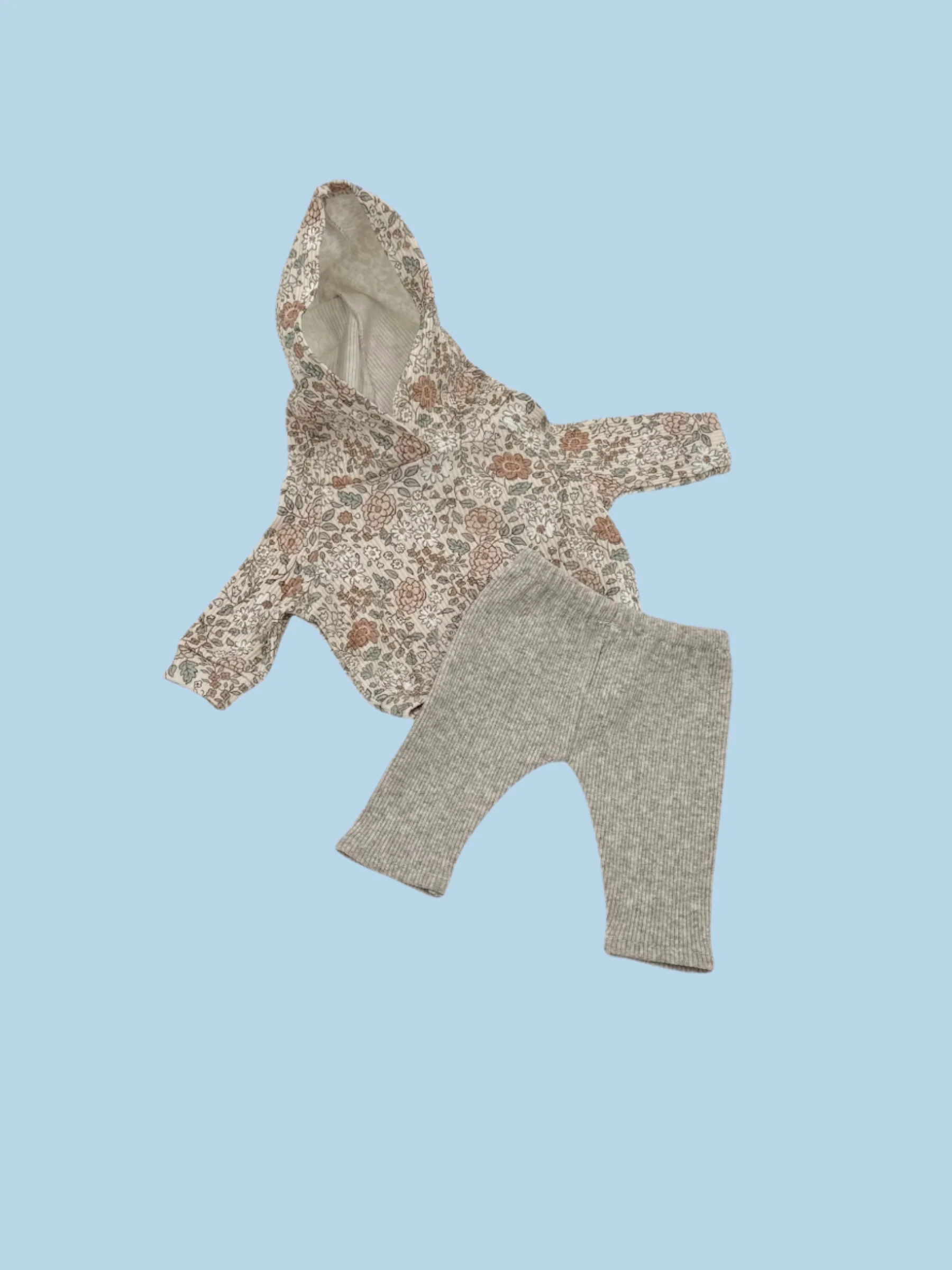 Minikane Doll Clothes | Hoodie Set - Floral - Image 3