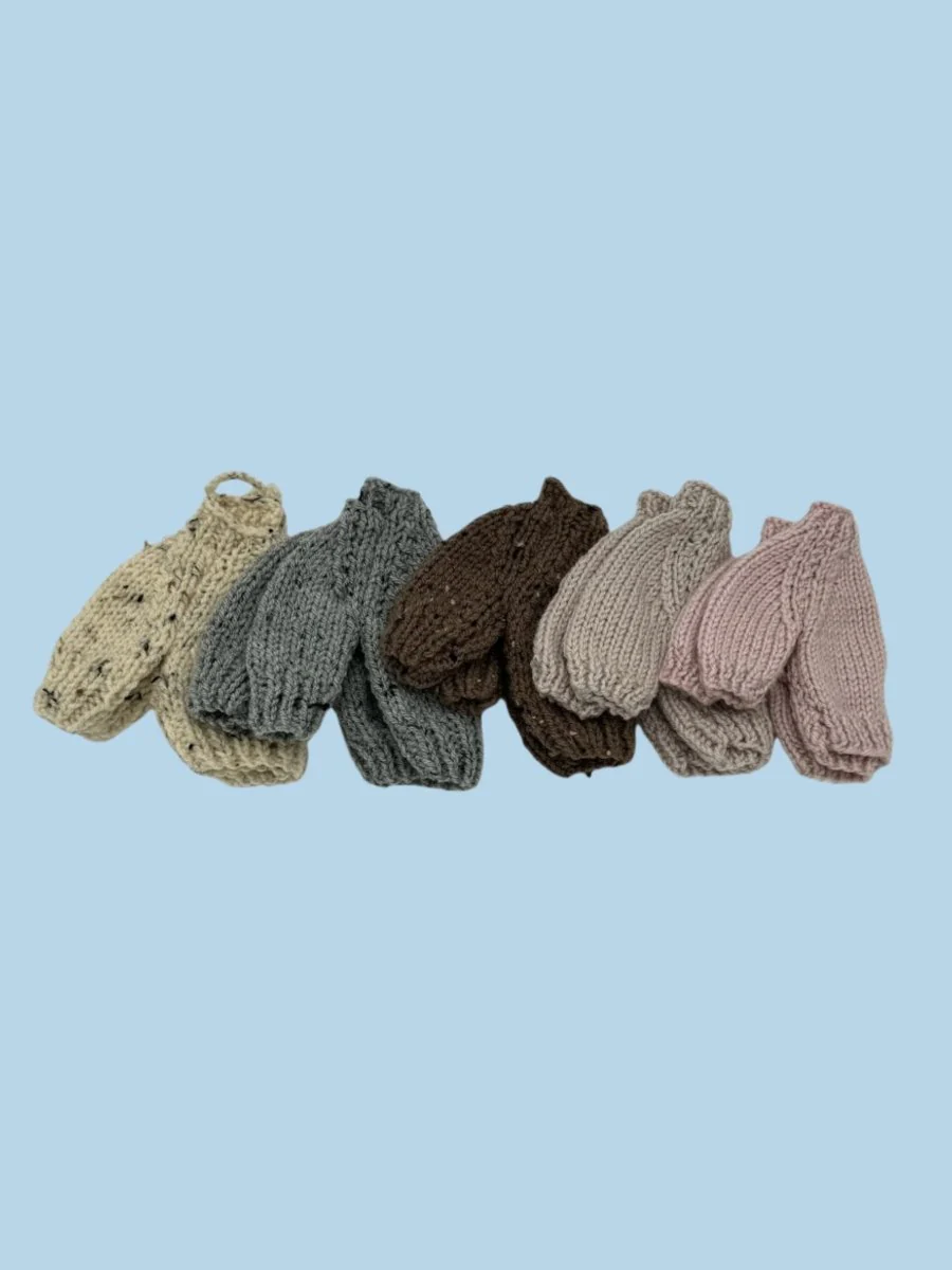 Minikane Doll Clothes | Knitted Pullover - Dusty Pink (11" & 13" dolls) - Image 9