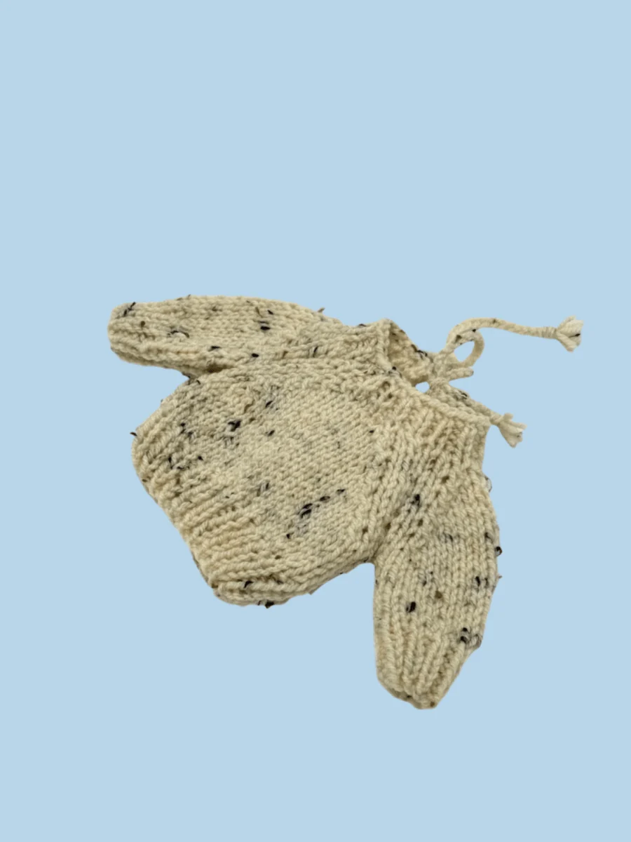 Minikane Doll Clothes | Knitted Pullover - Ecru (11" & 13" dolls) - Image 2