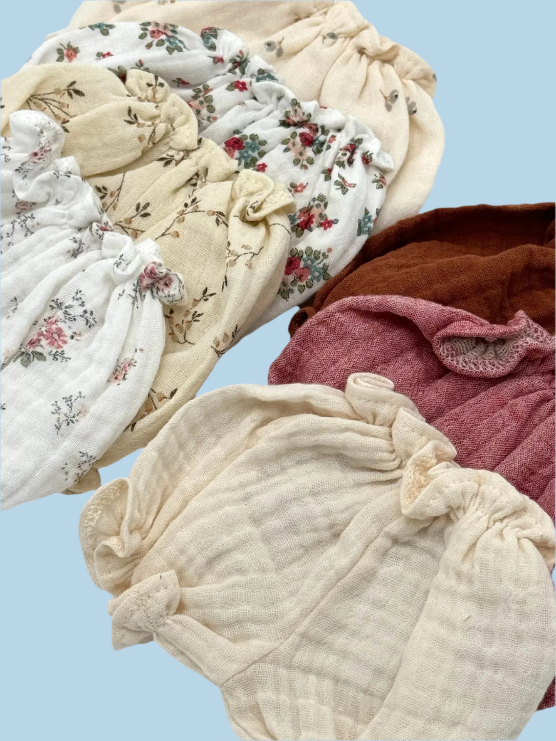 Minikane Doll Clothes | Muslin Bloomers - Berry Patch - Image 4