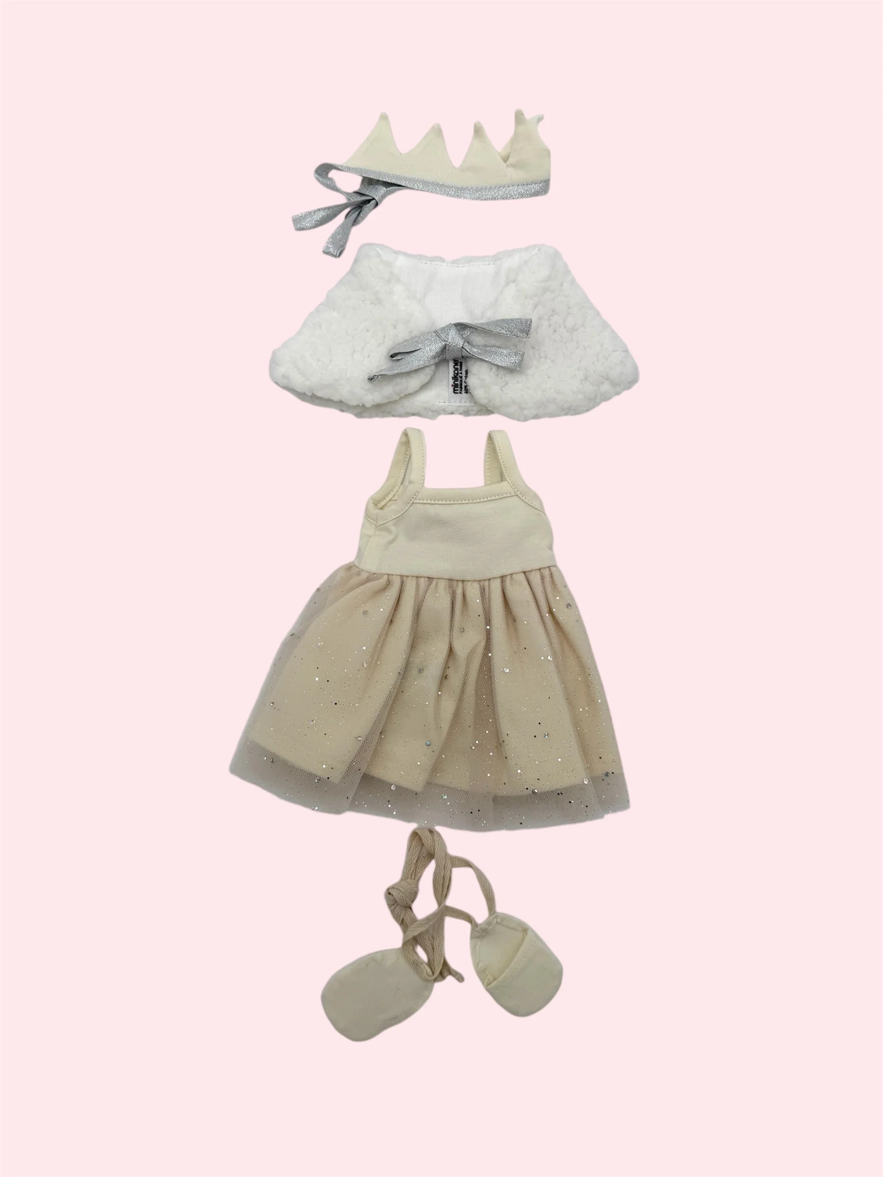 Princess Doll Tutu Outfit - Ecru - Image 2