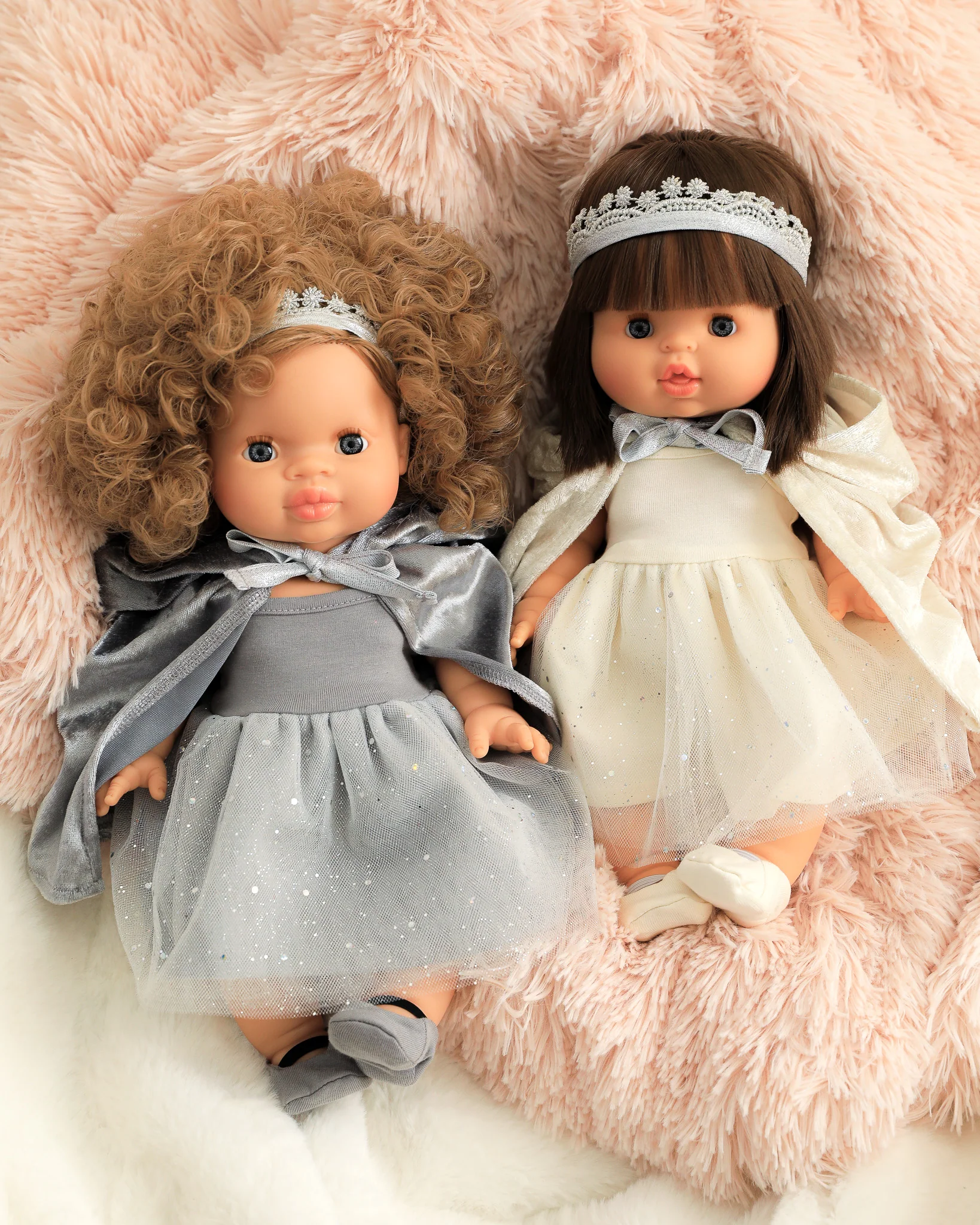 Minikane Doll Clothes | Princess Doll Tutu Outfit - Silver - Image 3
