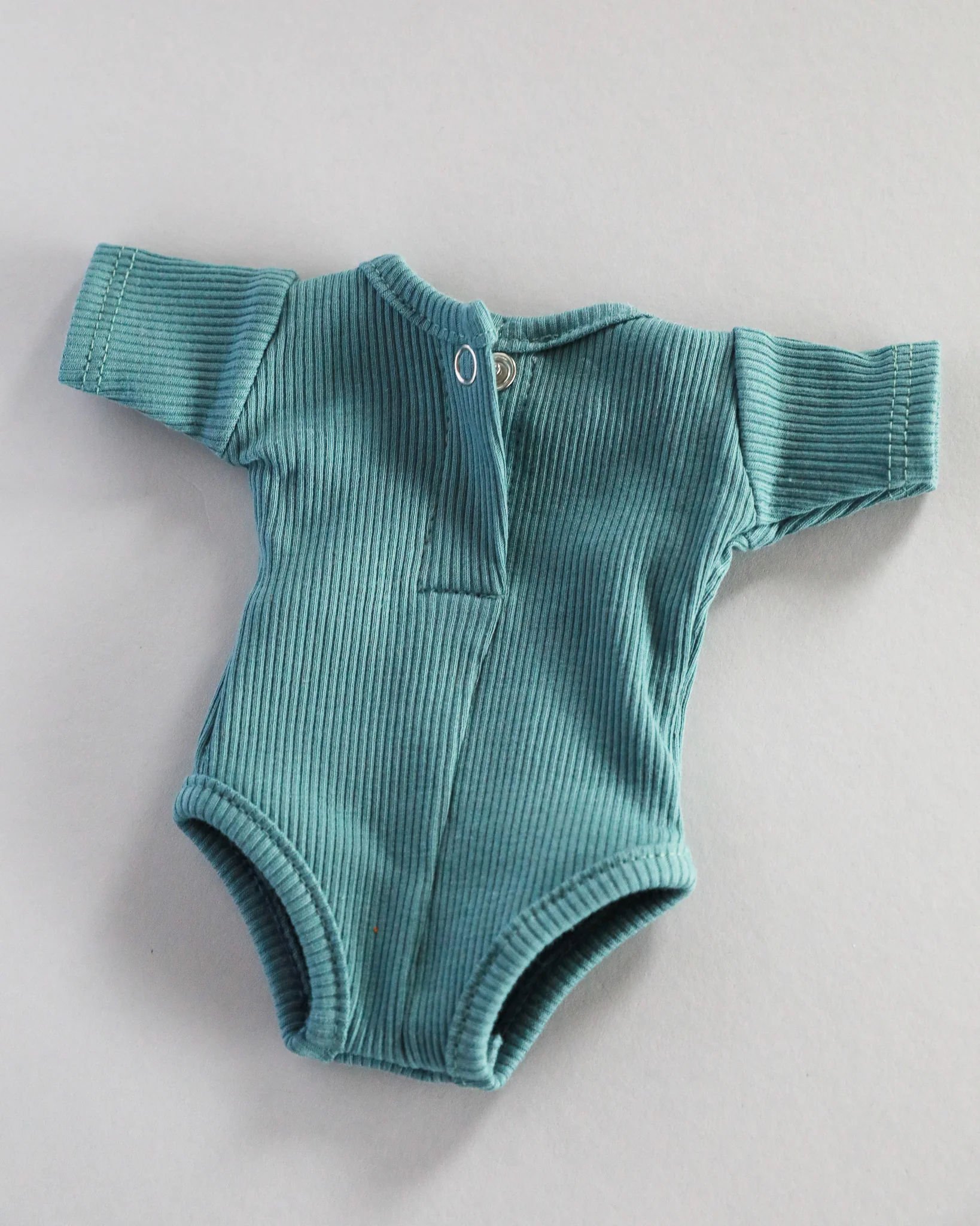 Minikane Doll Clothes | Short Sleeved Doll Bodysuit - Blue - Image 3