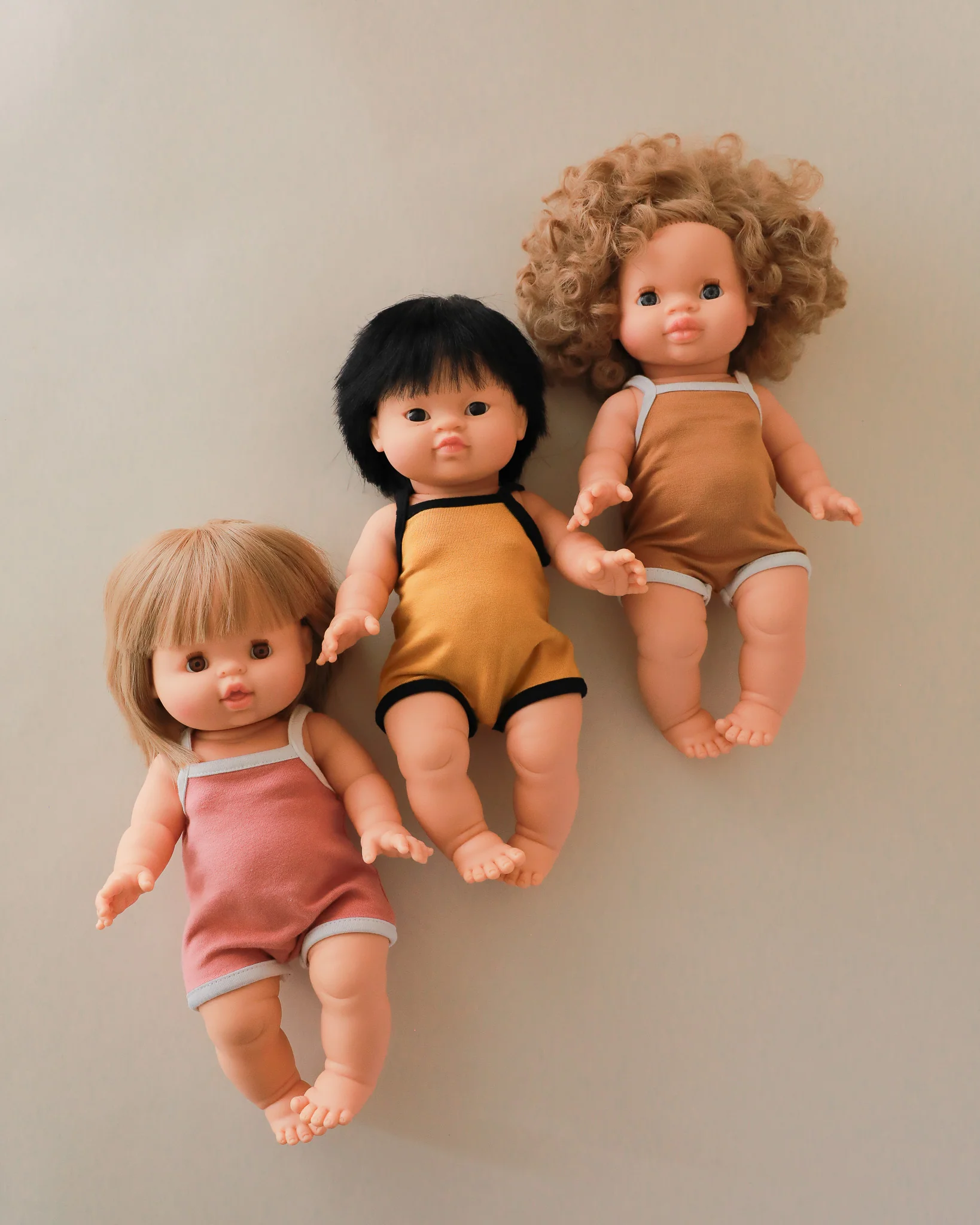 Minikane Doll Clothes | Sleeveless Retro Doll Bodysuit - Pink Trifle - Image 3