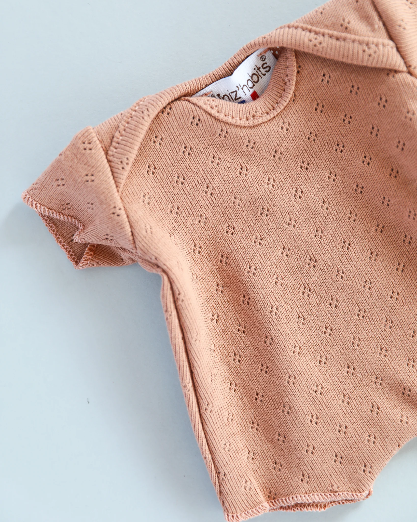 Minikane Doll Clothes | Soft Body Doll Cotton Romper (Brown) - Image 2