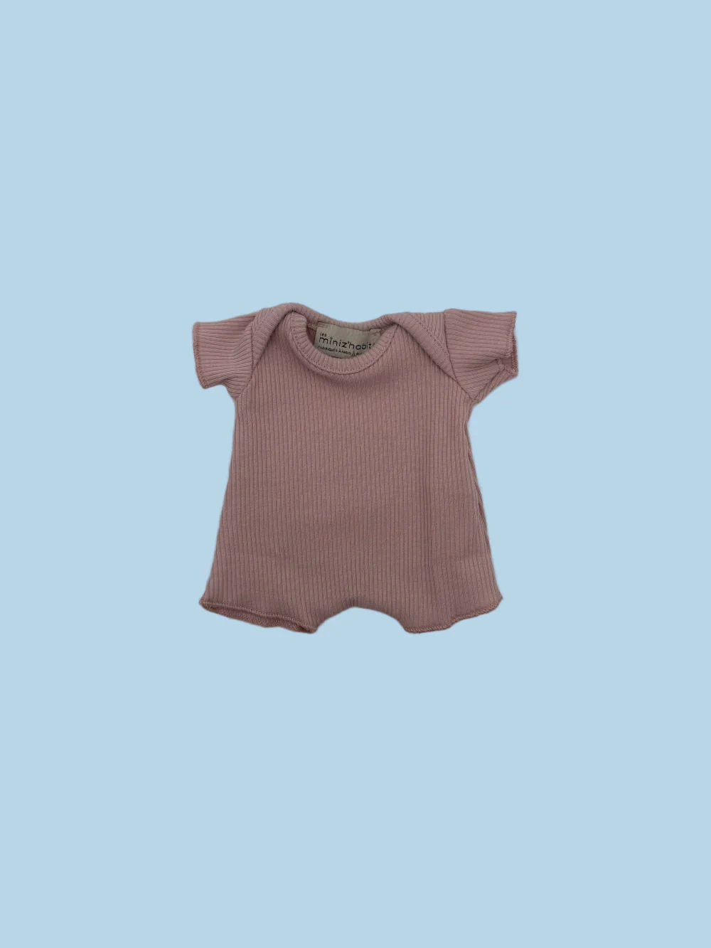 Minikane Doll Clothes | Soft Body Doll Cotton Romper - Orchid Pink (11" dolls) - Image 2