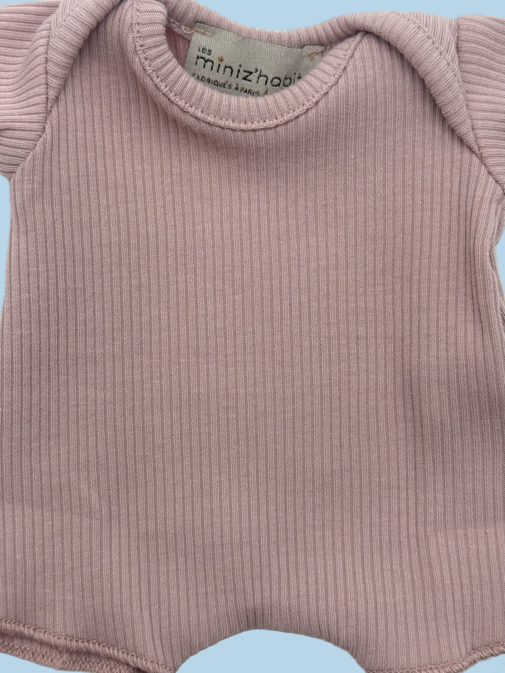Minikane Doll Clothes | Soft Body Doll Cotton Romper - Orchid Pink (11" dolls) - Image 3