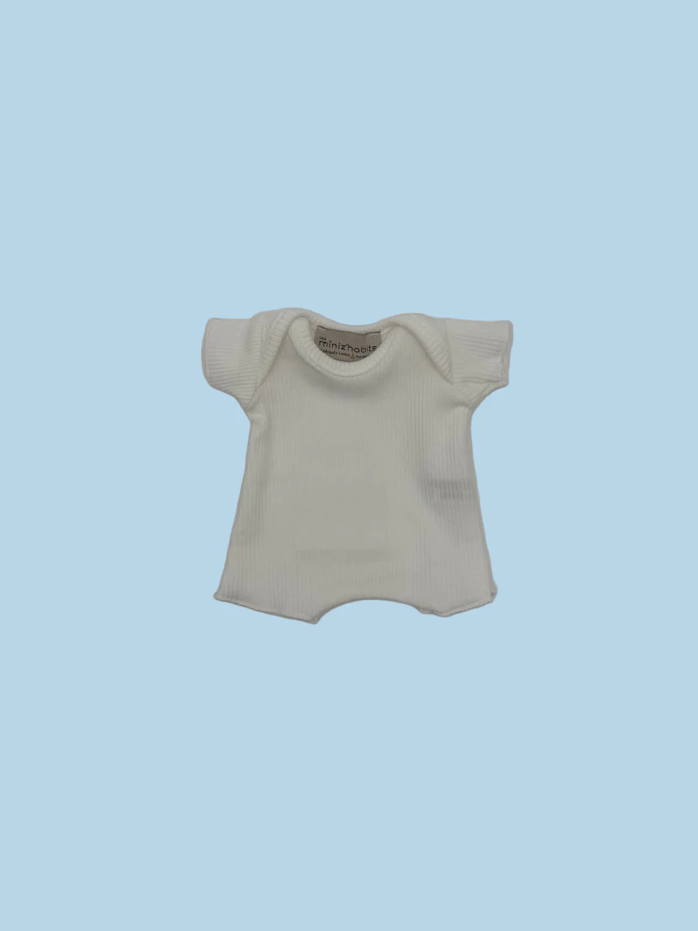 Minikane Doll Clothes | Soft Body Doll Cotton Romper - White (11" dolls) - Image 2