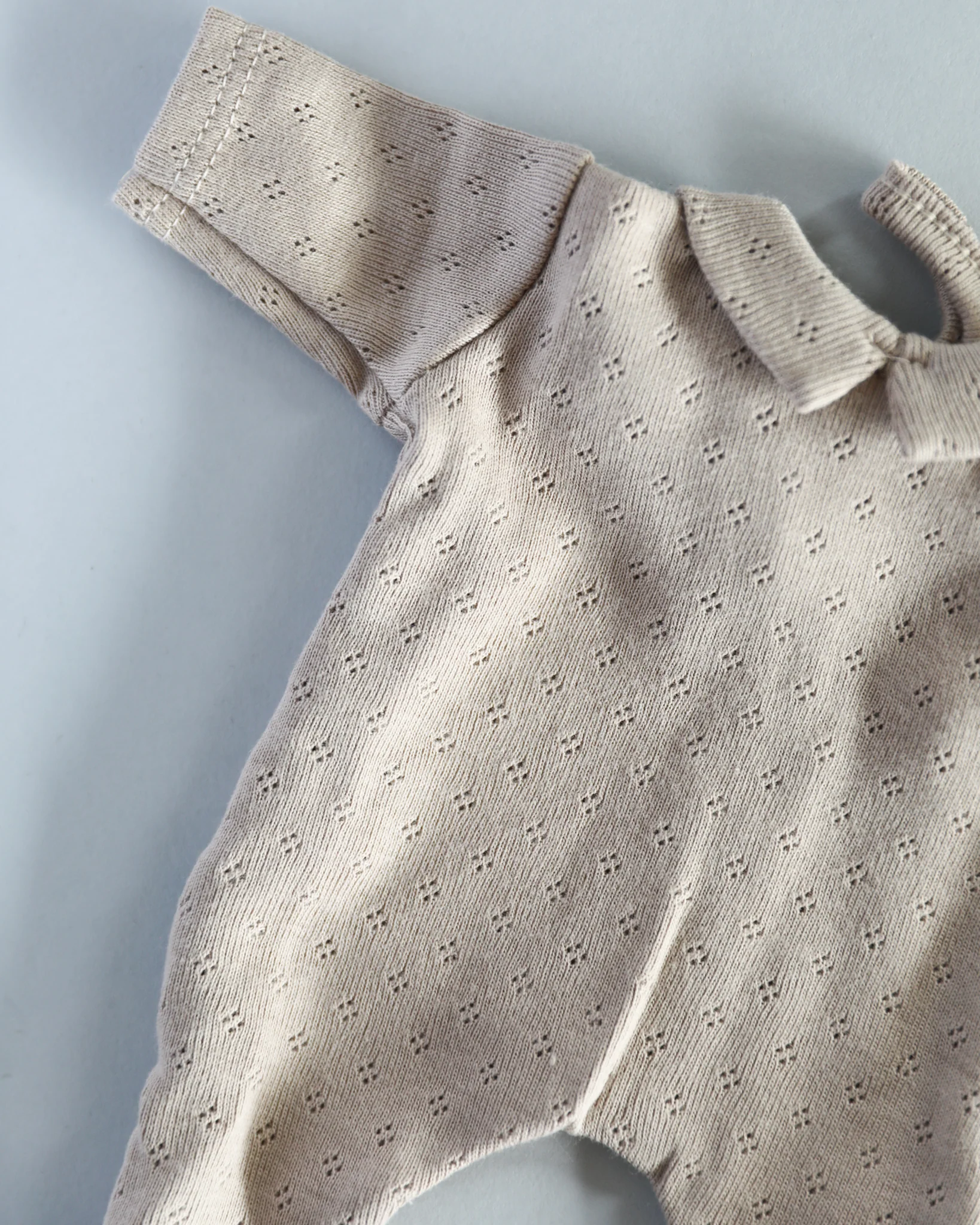 Minikane Doll Clothes | Soft Body Doll One-Piece Outfit (Beige) - Image 2