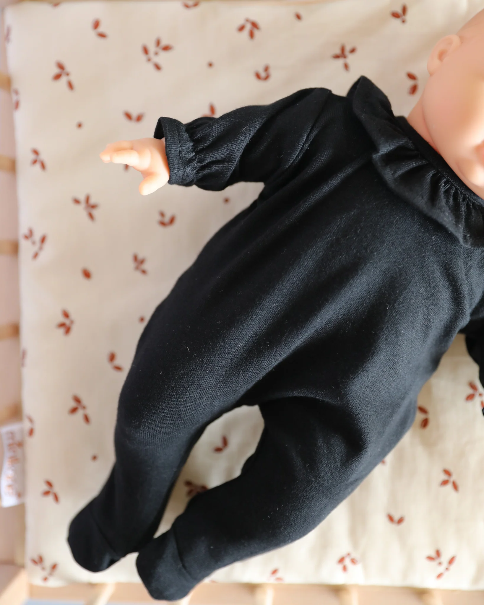 Minikane Doll Clothes | Soft Body Doll One-Piece Outfit (Black) - Image 4