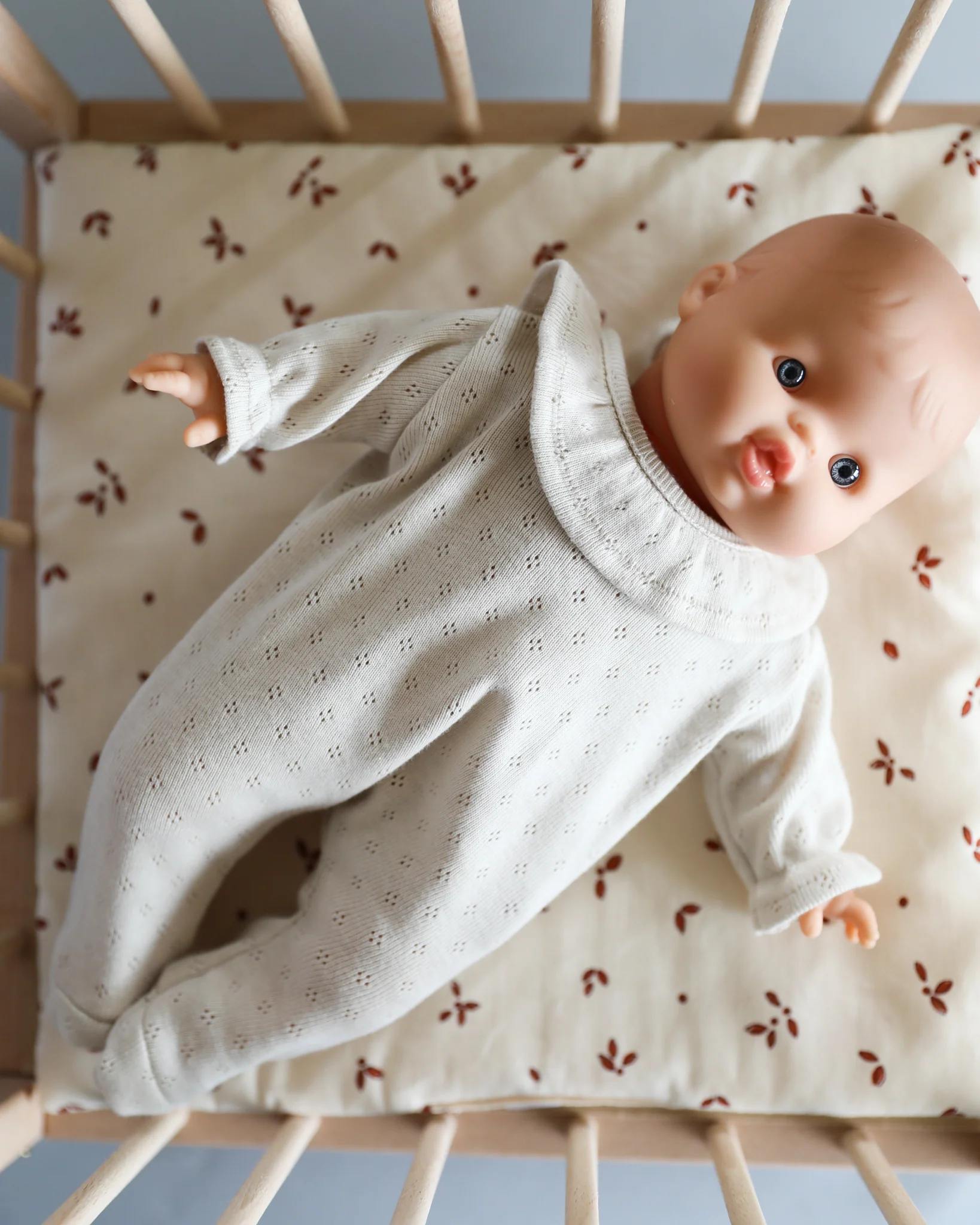 Minikane Doll Clothes | Soft Body Doll One-Piece Outfit (White) - Image 3