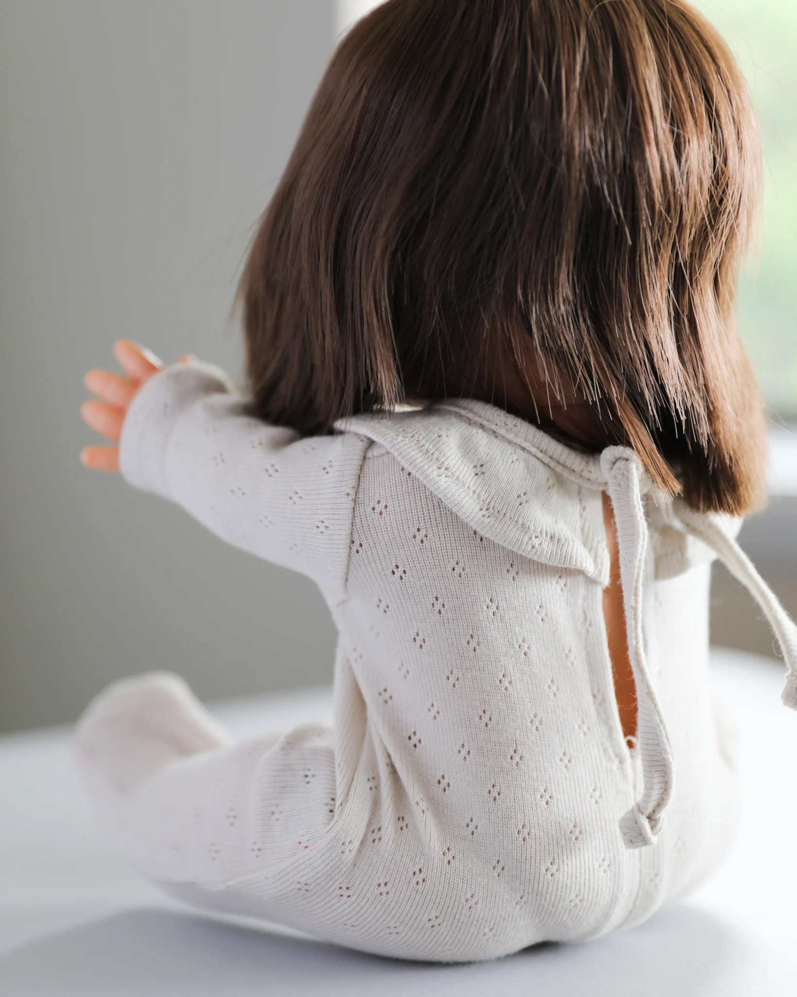 Minikane Doll Clothes | Soft Body Doll One-Piece Outfit (White) - Image 5