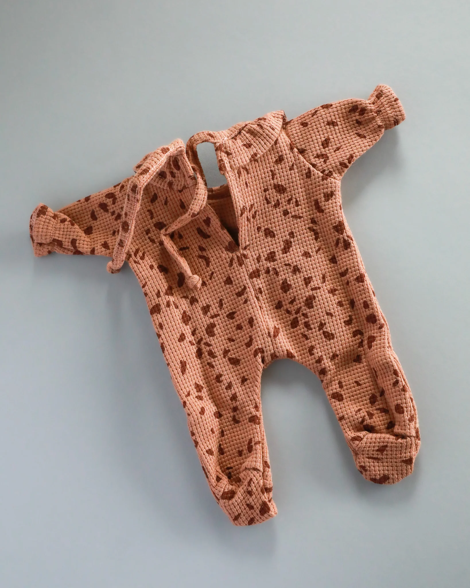 Minikane Doll Clothes | Soft Body Doll Bodysuit - Brown Pebbles - Image 2
