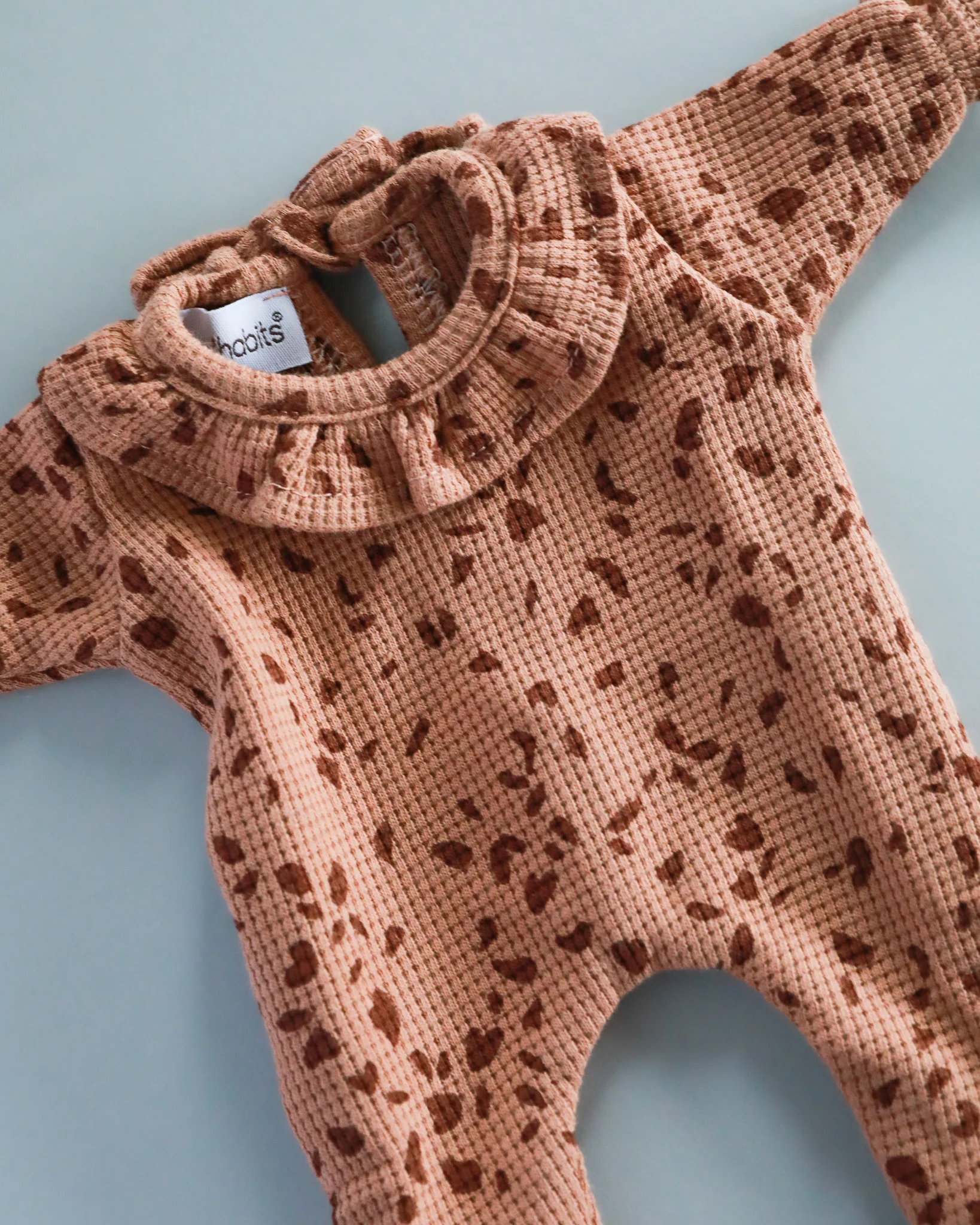 Minikane Doll Clothes | Soft Body Doll Bodysuit - Brown Pebbles - Image 3