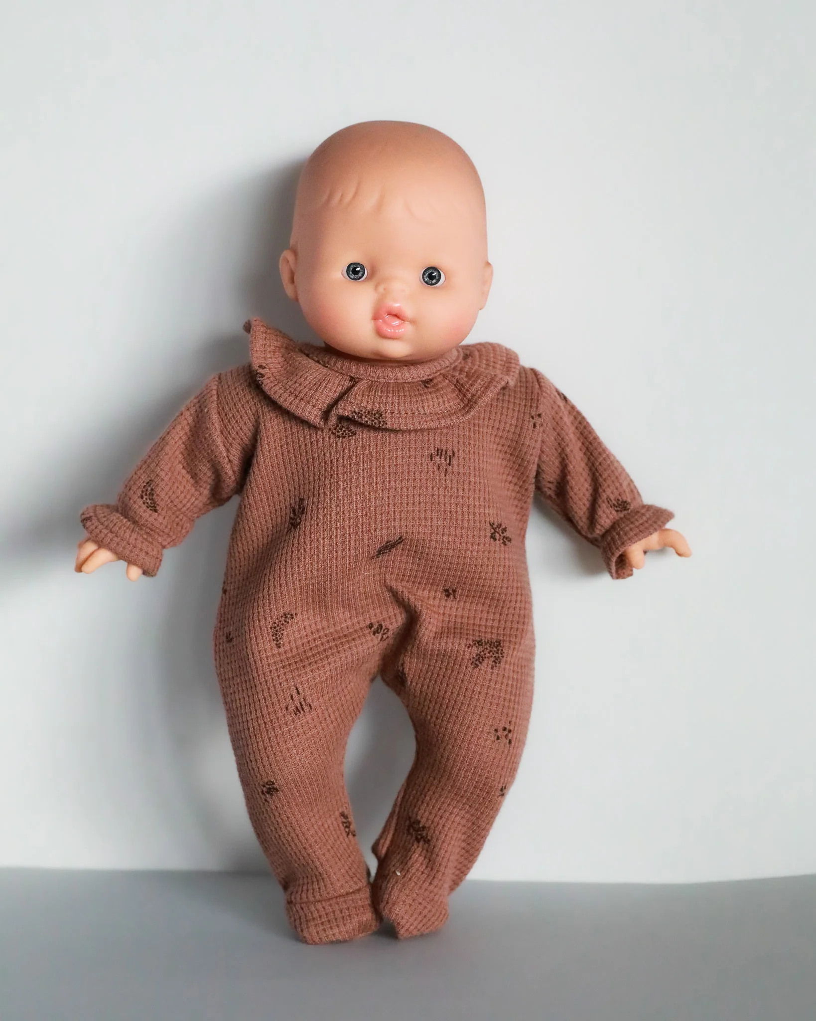 Minikane Doll Clothes | Soft Body Doll Bodysuit - Chestnut - Image 2