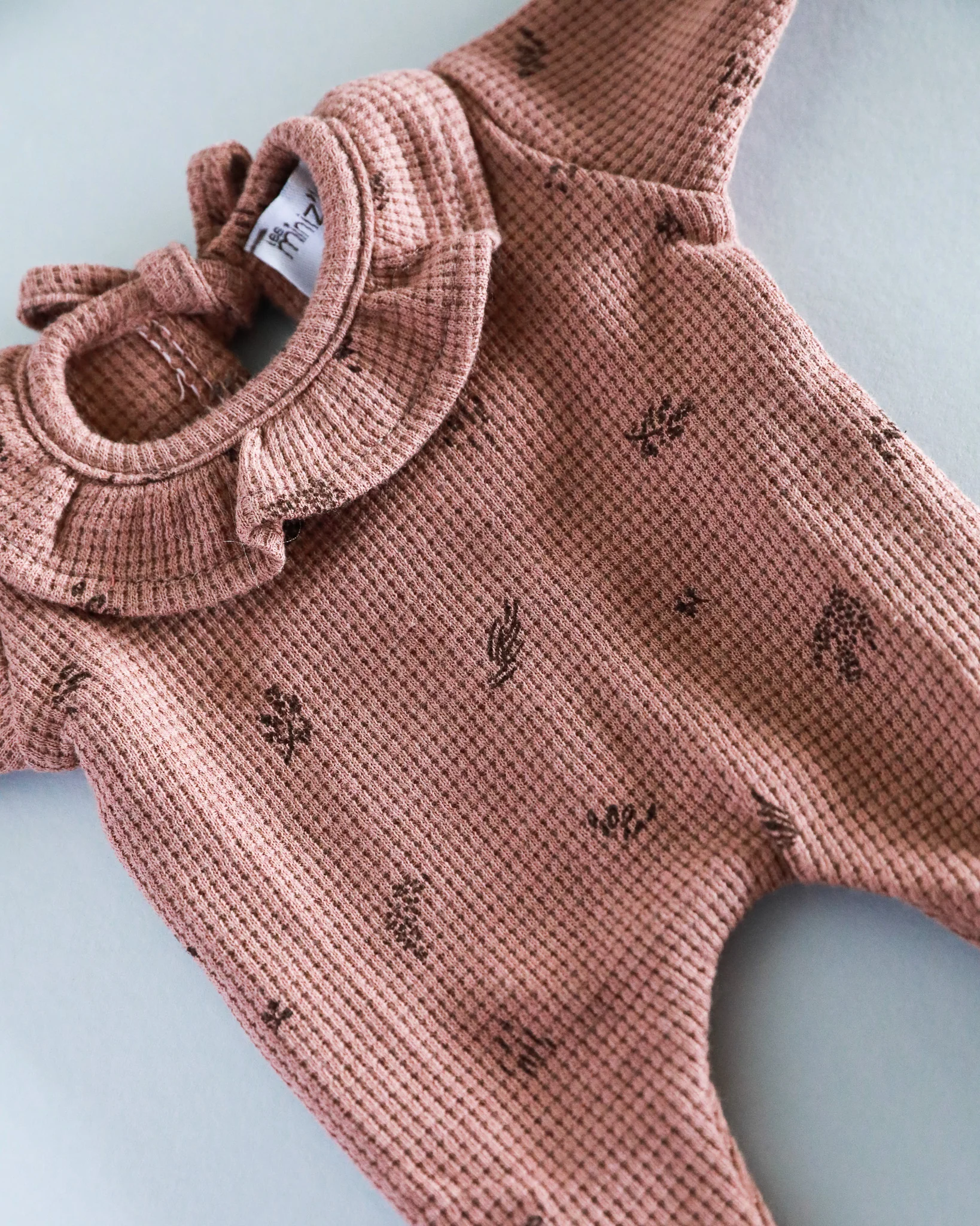 Minikane Doll Clothes | Soft Body Doll Bodysuit - Chestnut - Image 4