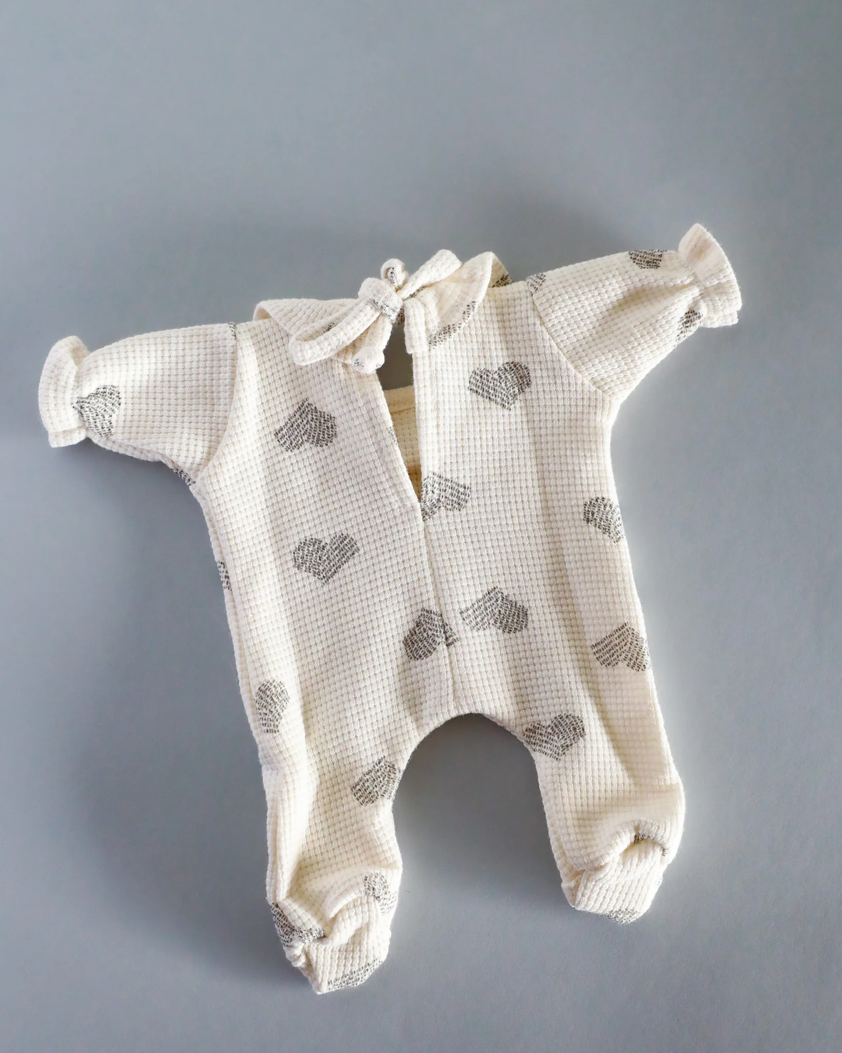 Minikane Doll Clothes | Soft Body Doll Bodysuit - Hearts - Image 5