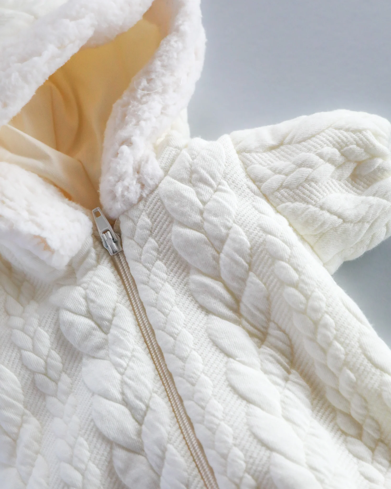 Minikane Doll Clothes | Soft Body Doll Snowsuit - White - Image 4