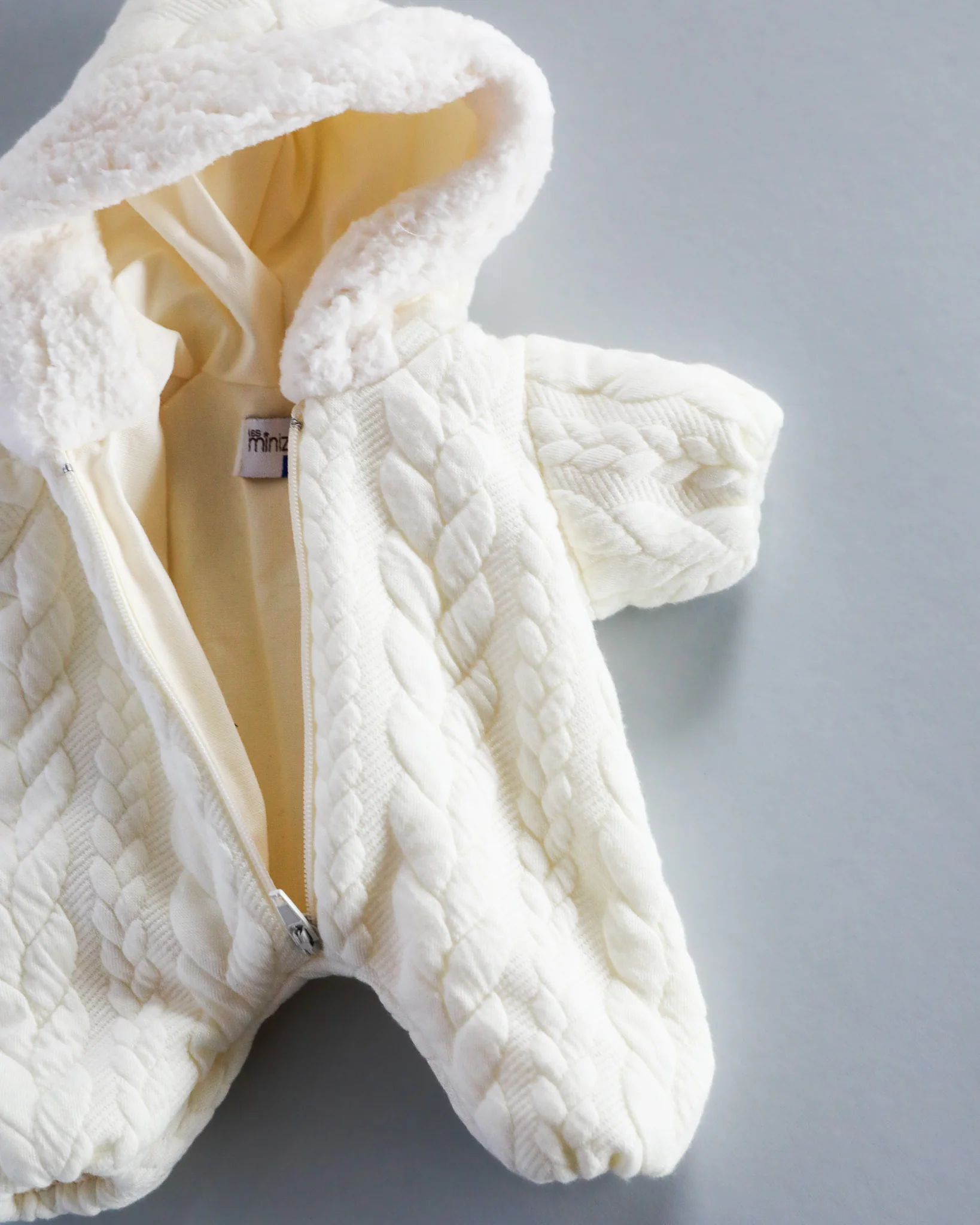 Minikane Doll Clothes | Soft Body Doll Snowsuit - White - Image 5