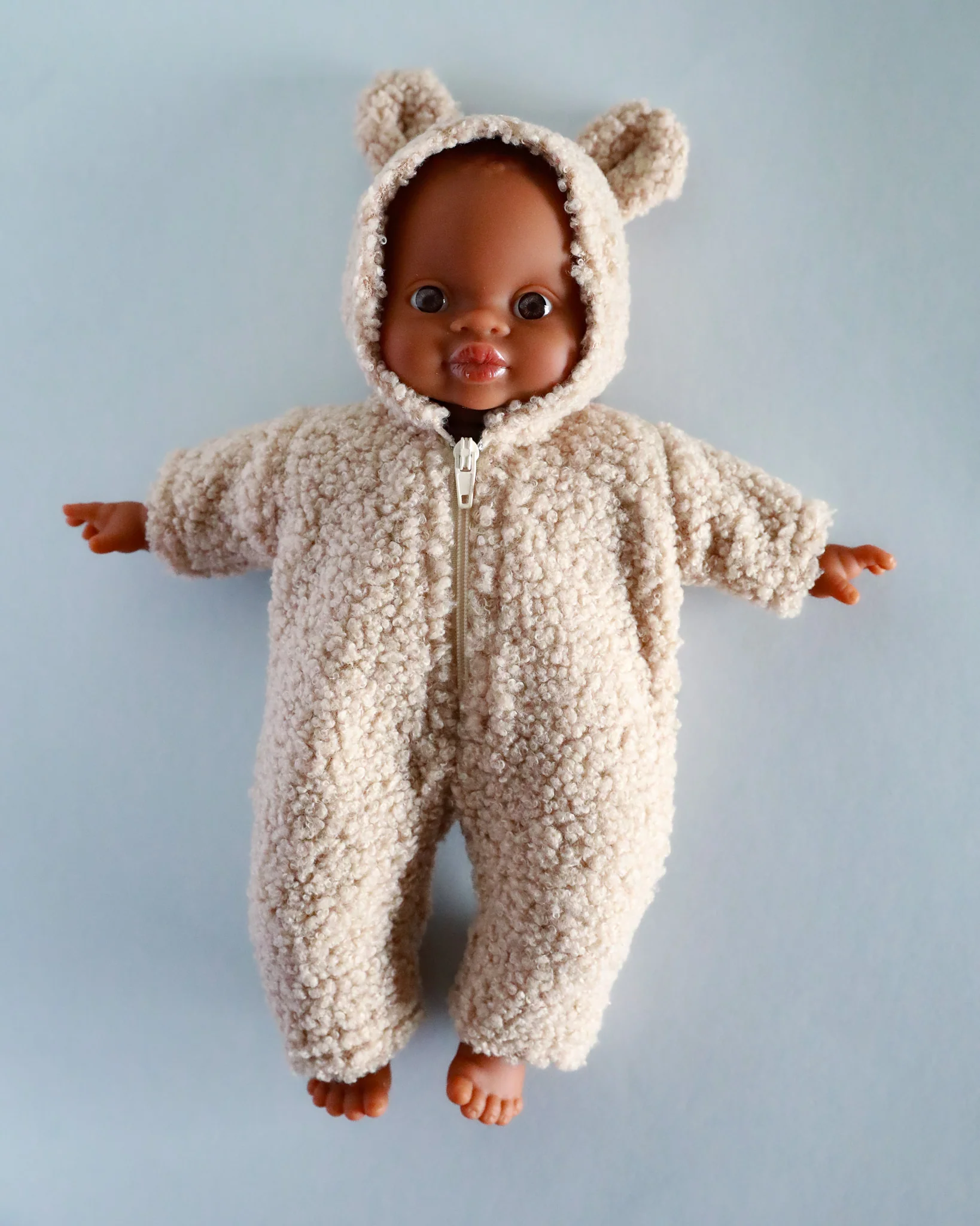 Minikane Doll Clothes | Soft Body Doll Winnie Jumpsuit (Brown) - Image 2