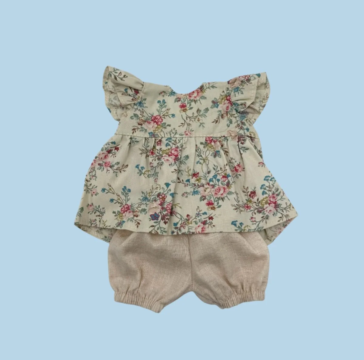 Minikane Doll Clothes | Two-Piece Doll Outfit - Spring Flowers - Image 2