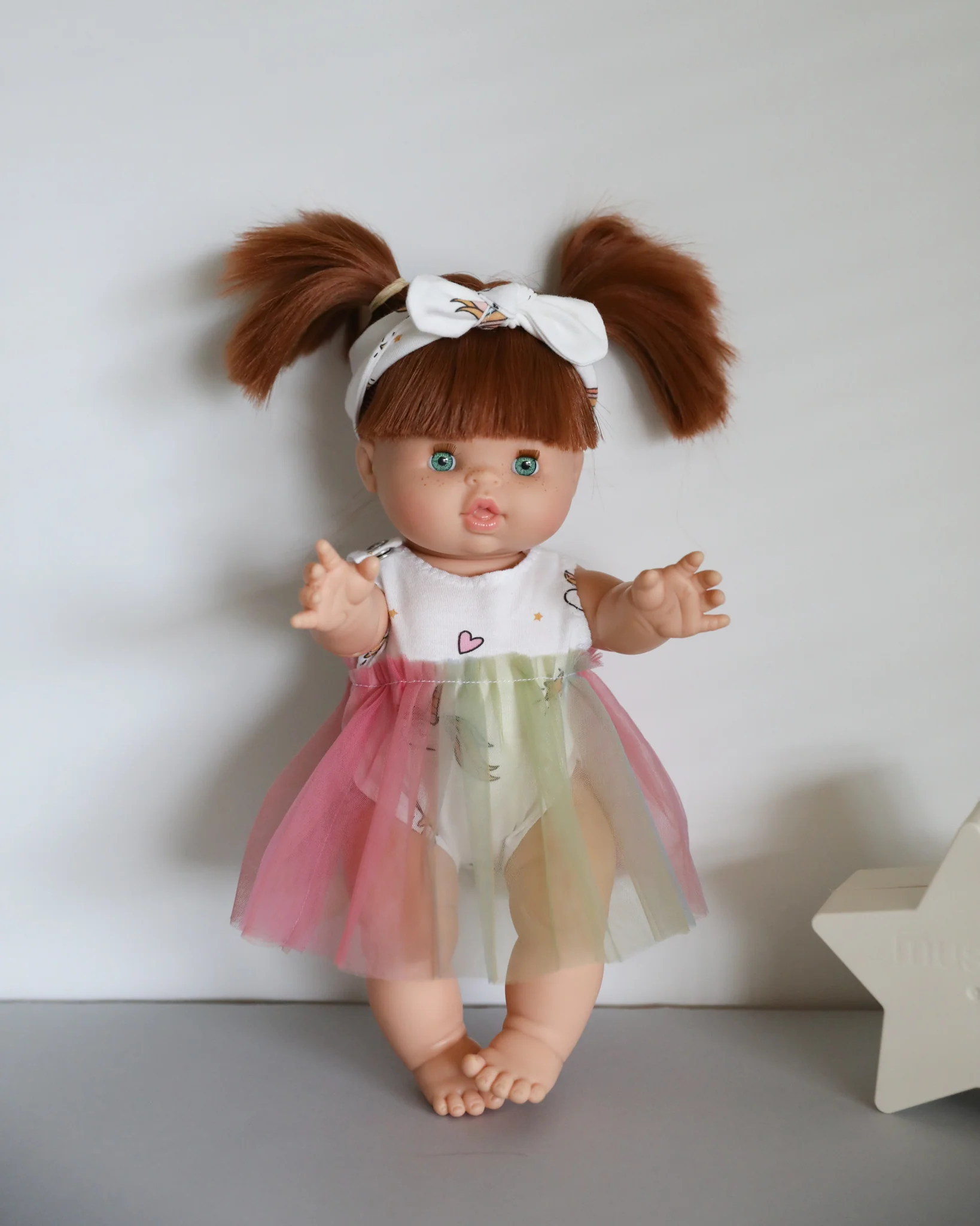 Minikane Doll Clothes | Unicorn Tutu Onesie with Headband - Image 3