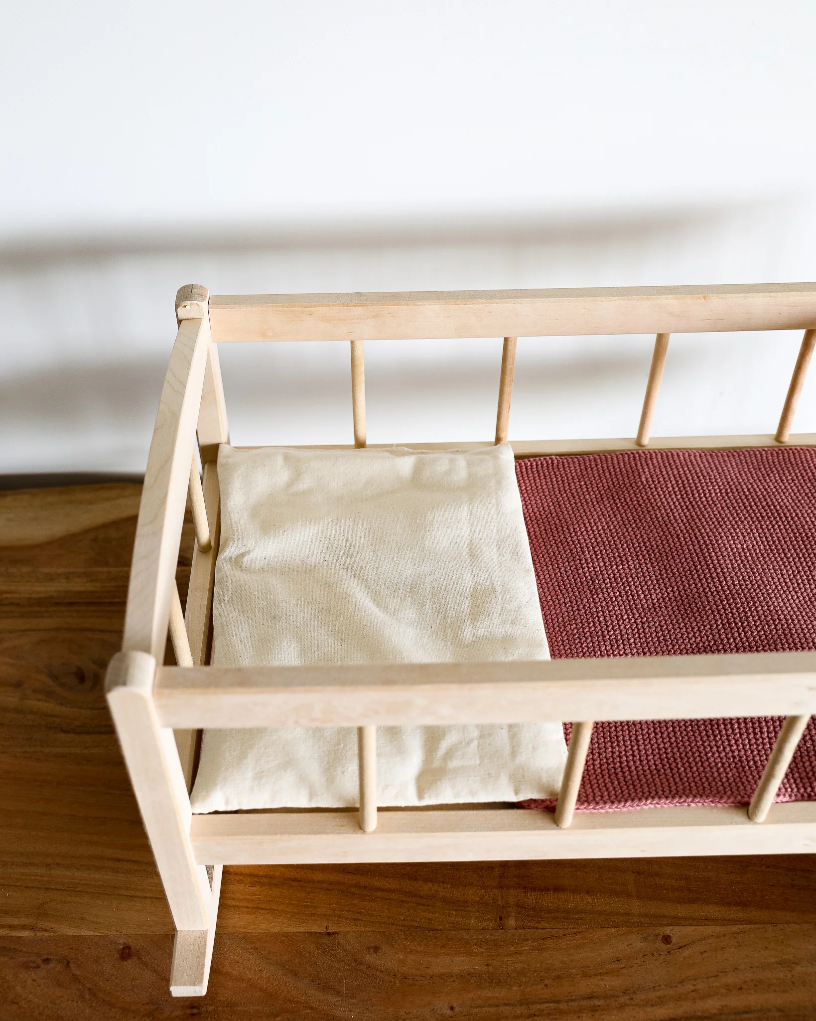 Minikane Doll Furniture | Wooden Baby Doll Cradle Bed - Image 4