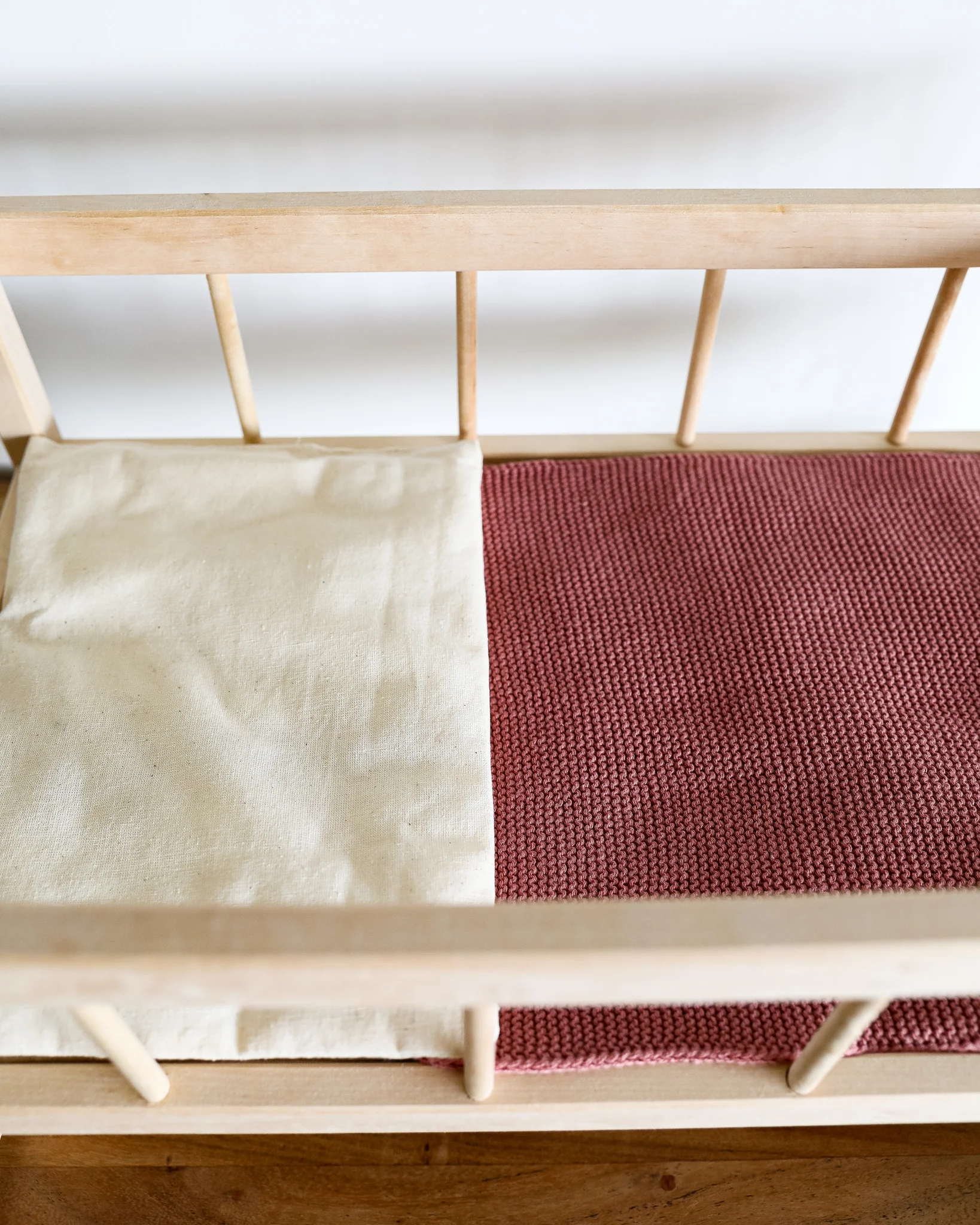 Minikane Doll Furniture | Wooden Baby Doll Cradle Bed - Image 5