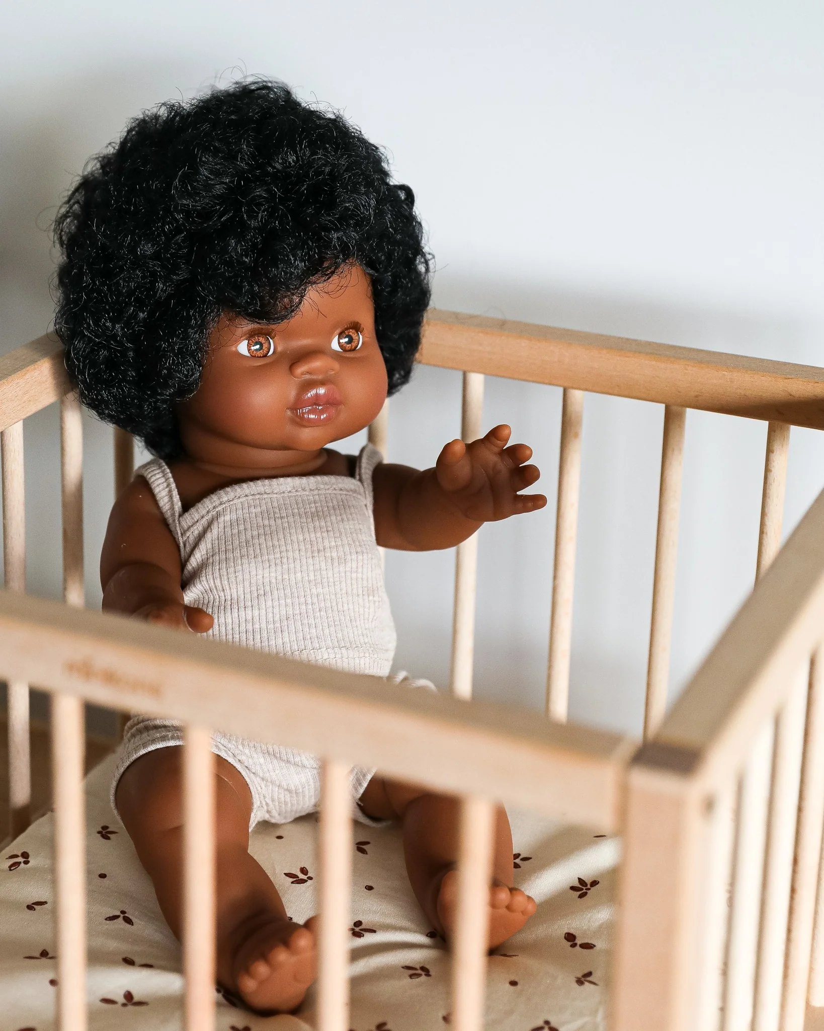 Minikane Doll Furniture | Wooden Baby Doll Playpen - Image 4