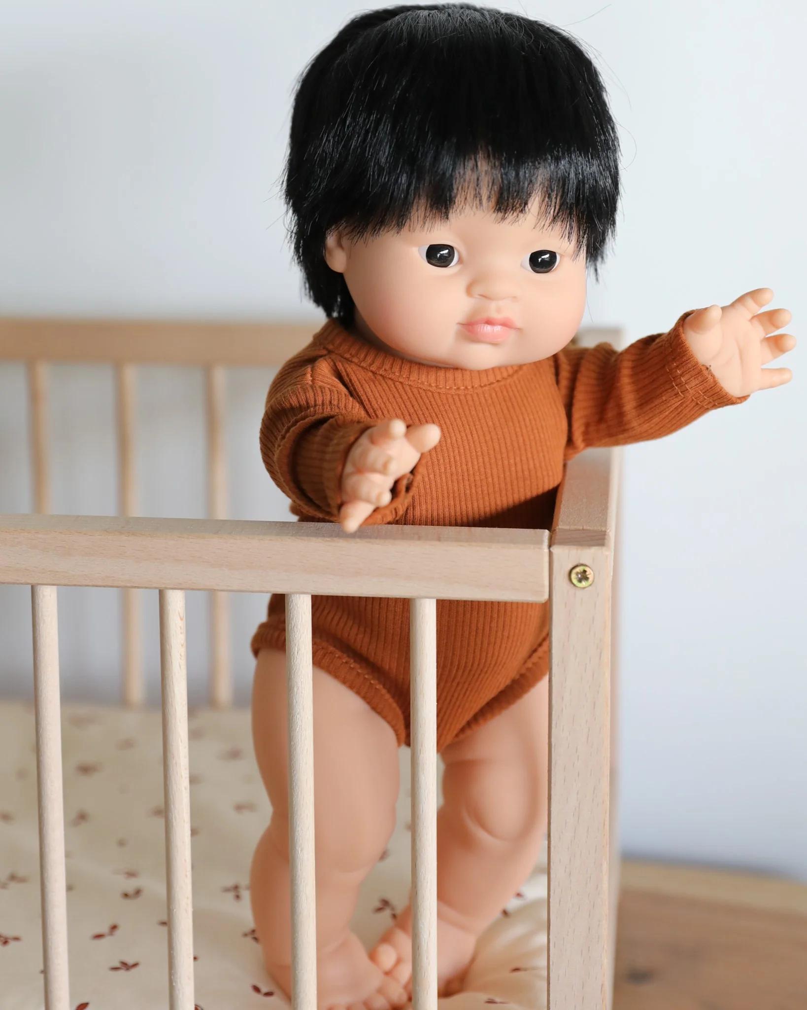 Minikane Doll Furniture | Wooden Baby Doll Playpen - Image 7