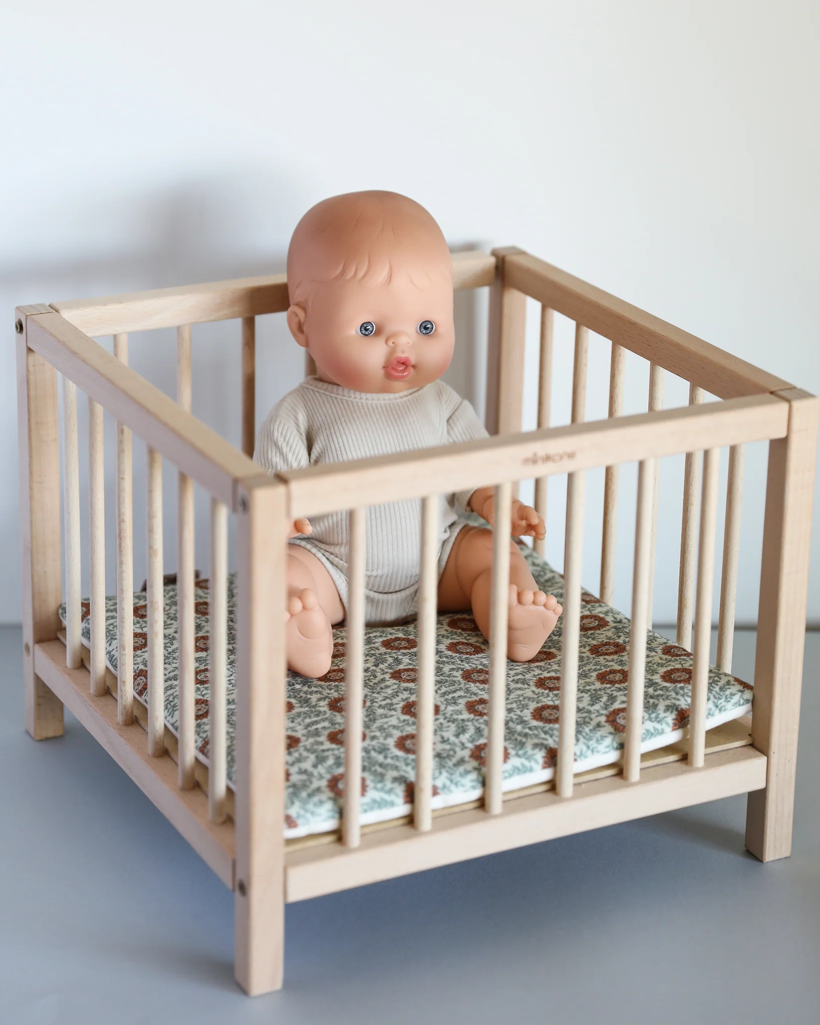 Minikane Doll Furniture | Baby Doll Playpen - Sunflower Print - Image 3