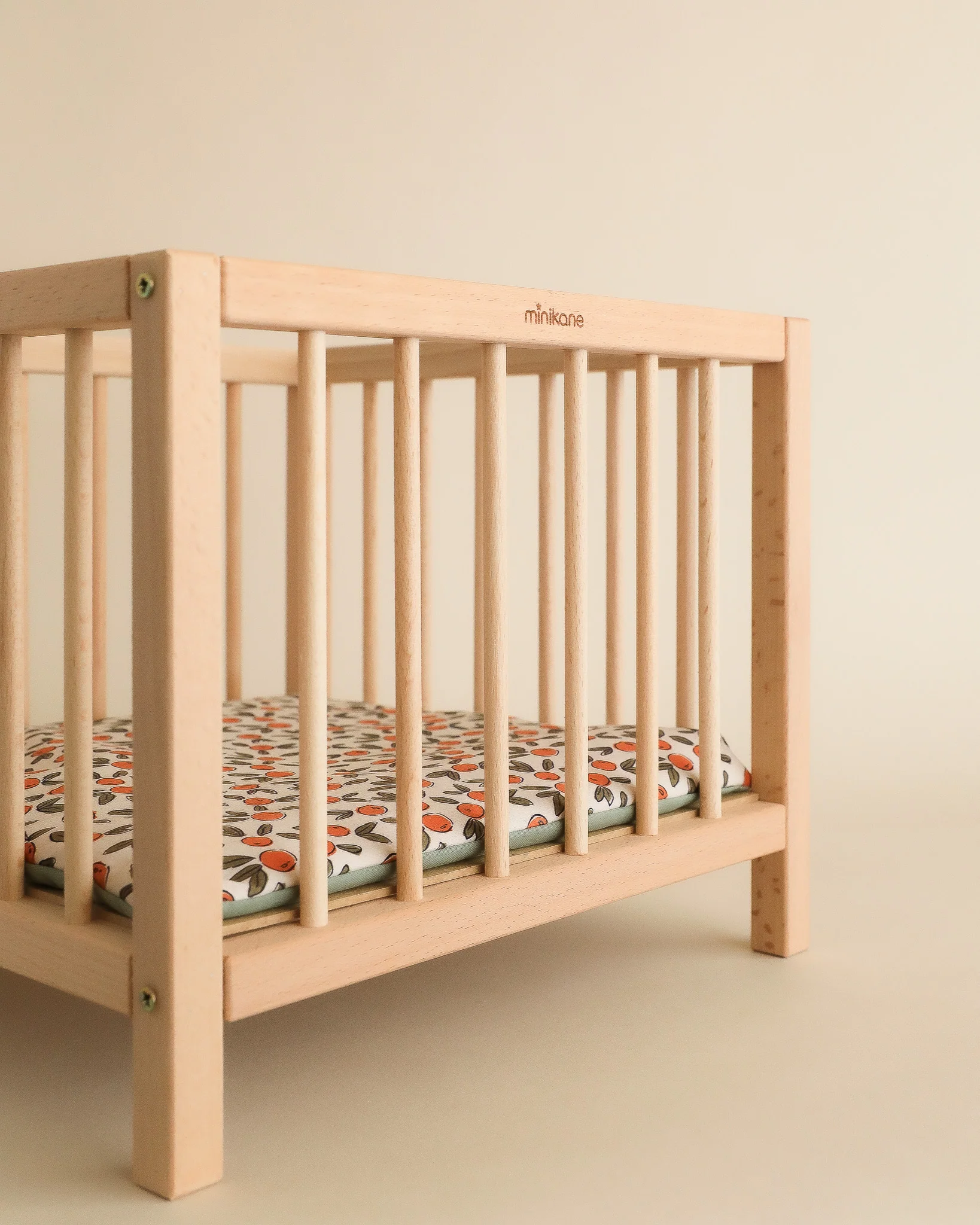 Minikane Doll Furniture | Wooden Doll Playpen - Orange - Image 3